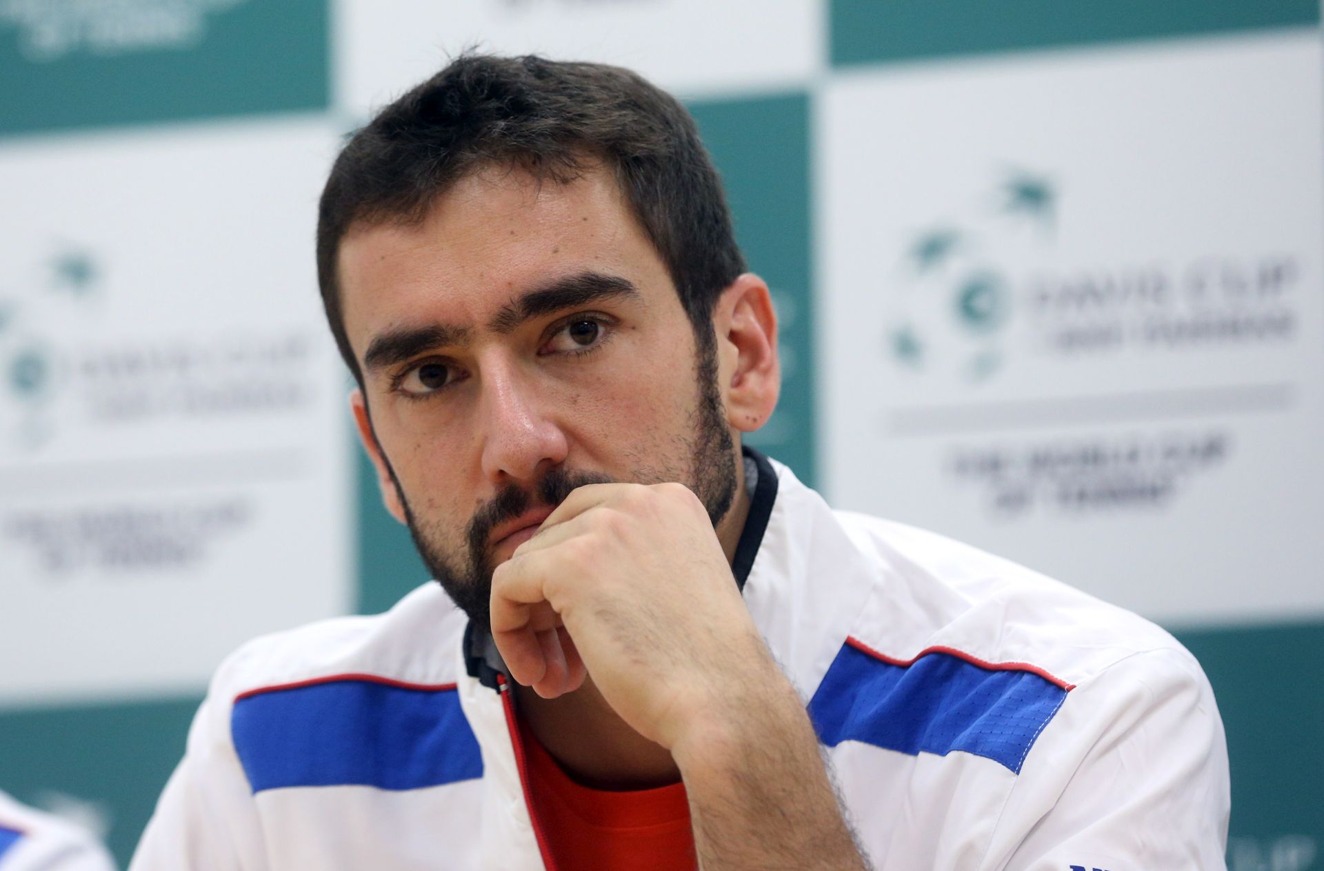 Zagreb, 22.11.2016 - Konferencija za medije hrvatske Cup reprezentacije. Na slici Marin Čilić.
Foto HINA/ Dario GRZELJ/ dag