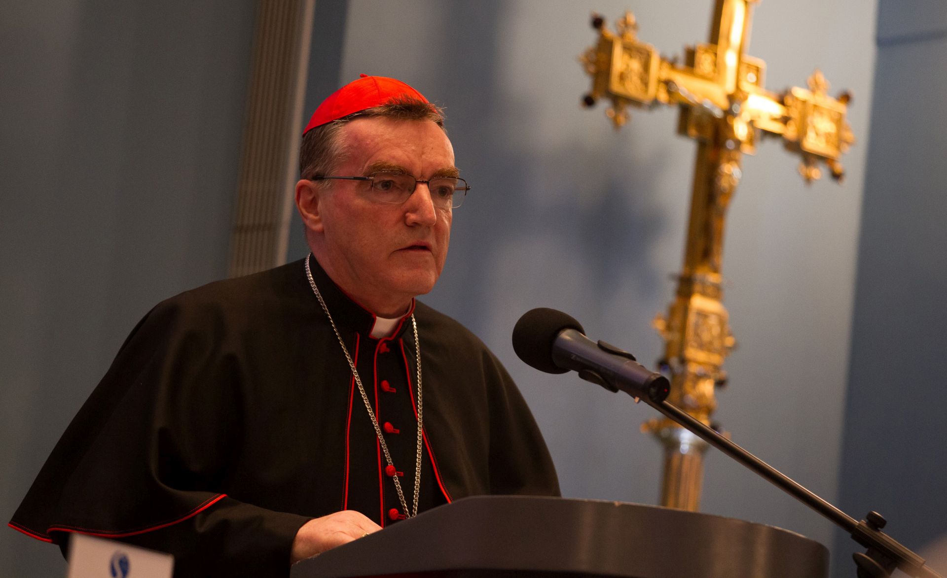 Zagreb, 9.12.2016 - Prva sjednica Sinode Zagrebaèke nadbiskupije poèela je u petak poslijepodne u dvorani Vijencu Nadbiskupijskoga pastoralnog instituta u Zagrebu. Na slici zagrebaèki nadbiskup kardinal Josip Bozaniæ.
foto HINA/ Zagrebaèka nadbiskupija/ ua