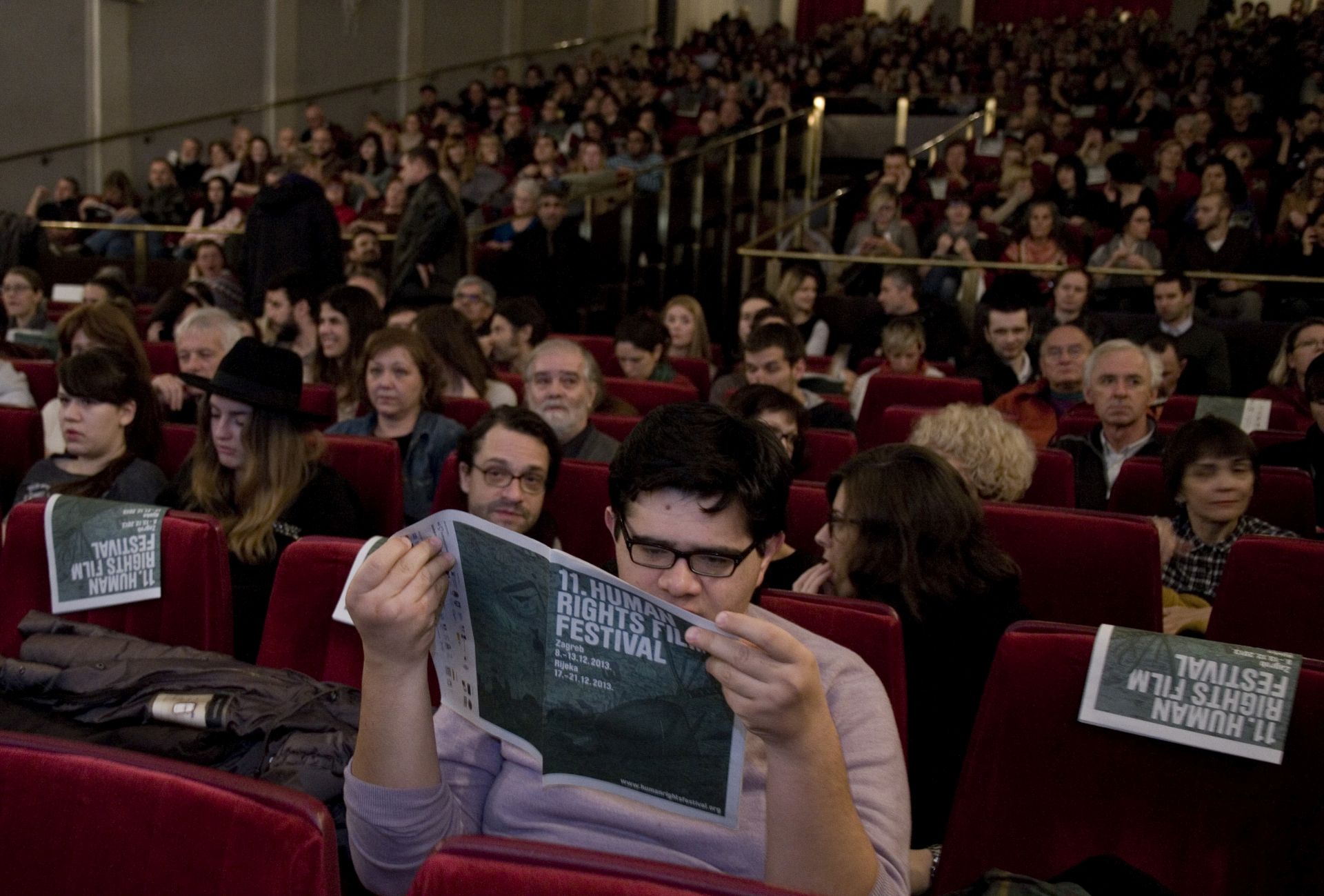 Zagreb, 8.12 2013. - Projekcijom filmova "Bijeg" Srðana Keèe o trima Romkinjama i "Camille Claudel 1915" Brune Dumonta o poznatnoj francuskoj kiparici s Juliette Binoche u naslovnoj ulozi poèinje 11. Human rights film festival (HRFF) . 
 Foto: FaH/Tomislav Pavlek/tp
