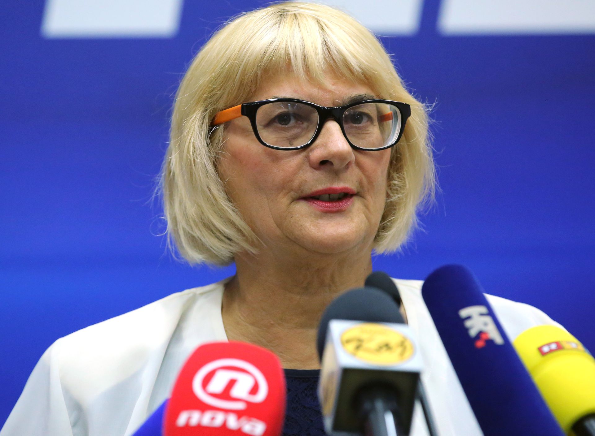 Zagreb, 19.08.2016. - Predstavljanje kandidata za VI. izbornu jedinicu, èiju listu predvodi Goran Mariæ odralo se uz nazoènost predsjednika HDZ-a Andreja Plenkoviæa. Na fotografiji Marija Maèkoviæ. foto HINA/ Lana SLIVAR DOMINIÆ/ lsd
