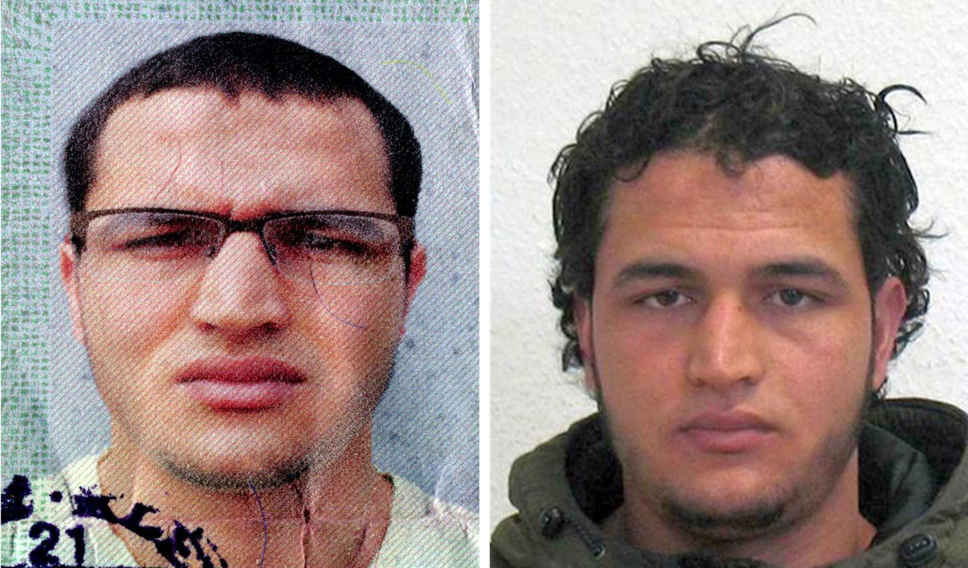 epa05684720 An undated handout composite photo made available by German Federal Criminal Police Office (BKA) on 21 December 2016 shows suspect Anis Amri who is searched for in connection to the 19 December Berlin attacks. A manhunt for the truck driver is underway after an initial suspect had to be released after he was cleared of the suspicion. At least 12 people were killed and dozens injured when a truck on 19 December drove into the Christmas market at Breitscheidplatz in Berlin, in what authorities believe was a deliberate attack.  EPA/BKA / HANDOUT BEST QUALITY AVAILABLE, MANDATORY CREDIT HANDOUT EDITORIAL USE ONLY/NO SALES