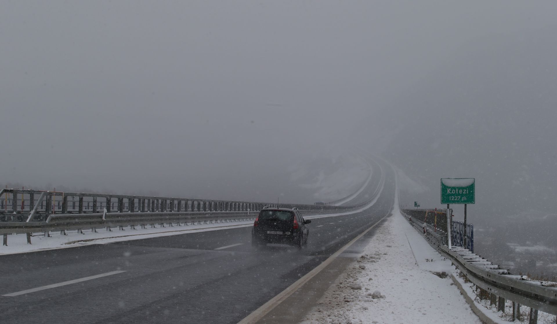 11.01.2017., Vrgorac - Snjezni prekrivac na podrucju Vrgorca. 
Photo: Ivo Cagalj/PIXSELL
