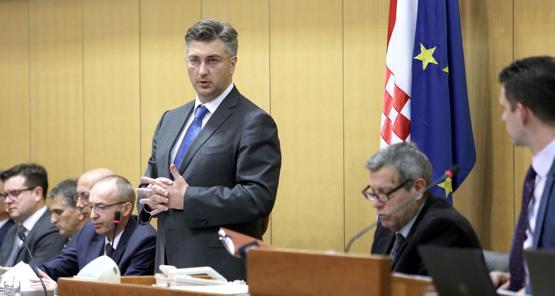 17.01.2017., Zagreb - Sabor je usvajanjem dnevnog reda i aktualnim prijepodnevnom poceo 3. sjednicu. Andrej Plenkovic
photo: Patrik Macek/PIXSELL