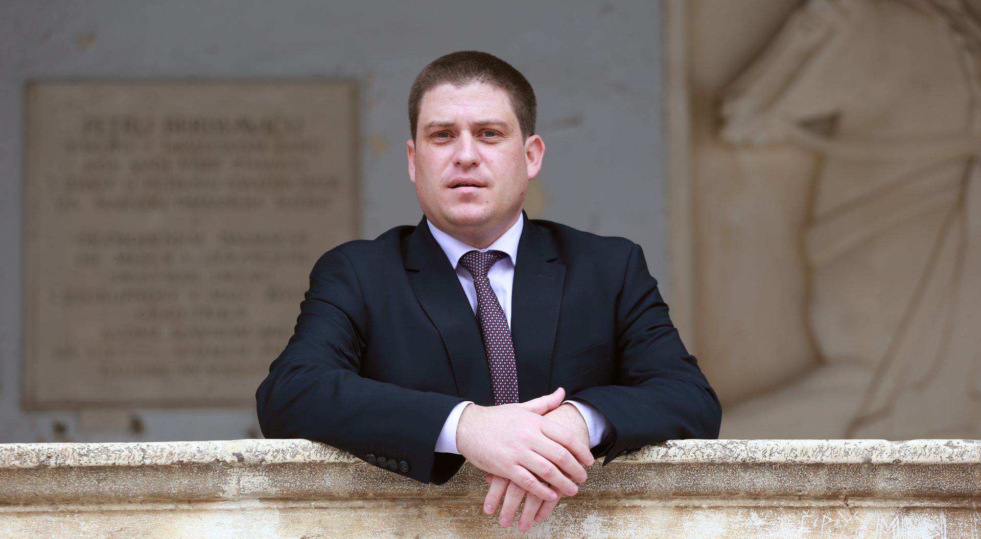 22.11.2016., Trogir - Sastanak ministra pomorstva Olega Butkovica s gradonacelnikom Stipcicem, nakon cega su obisli gradiliste Trogirskog mosta. 
Photo: Miranda Cikotic/PIXSELL