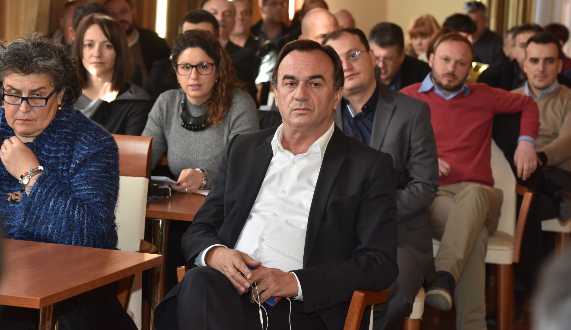 22.12.2016., Sibenik - Zupanijska skupstina Sibensko-kninske zupanije. Ante Kulusic
Photo: Hrvoje Jelavic/PIXSELL