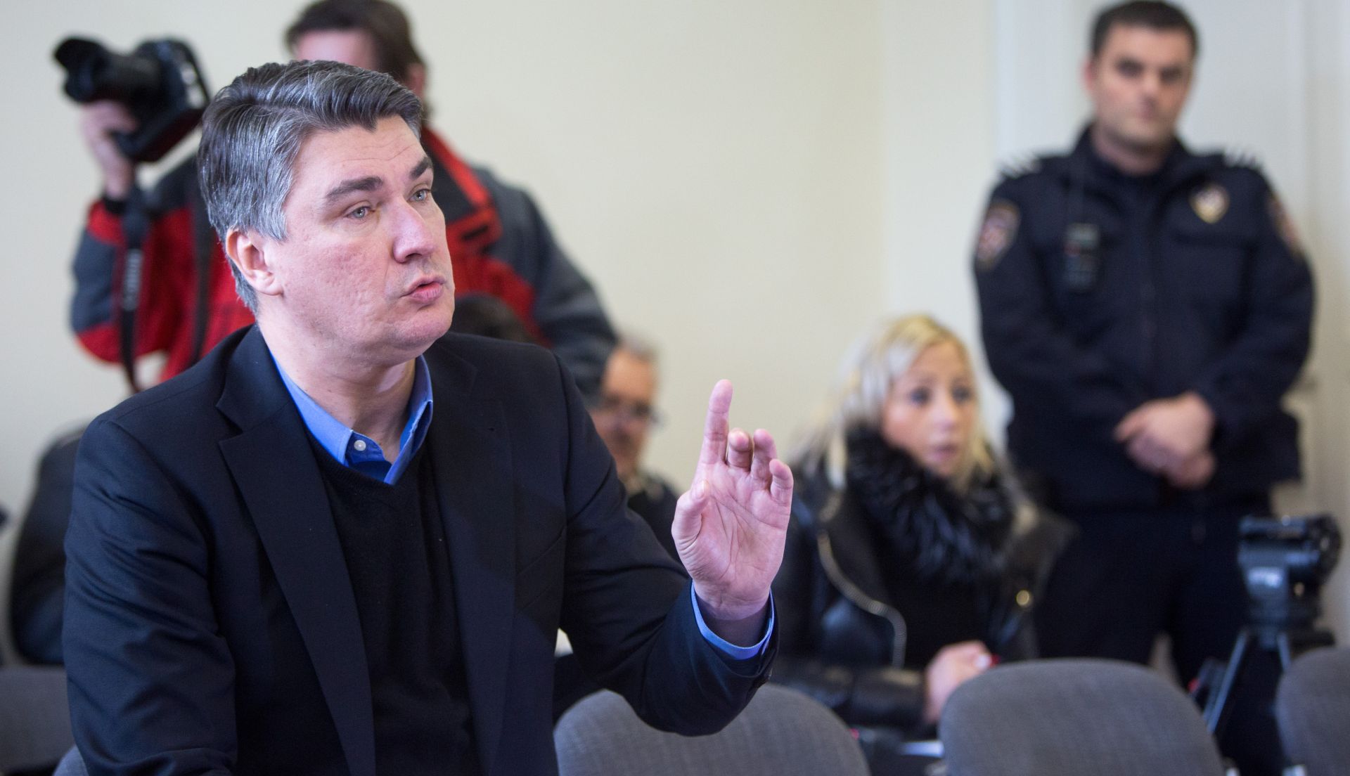 23.01.2017., Rijeka - Bivsi premijer Zoran Milanovic svjedocio je u postupku koji je Ines Strenja Linic pokrenula protiv Novog lista zbog objave informacije da je bila na tajnom sastanku u Vladi. 
Photo: Nel Pavletic/PIXSELL