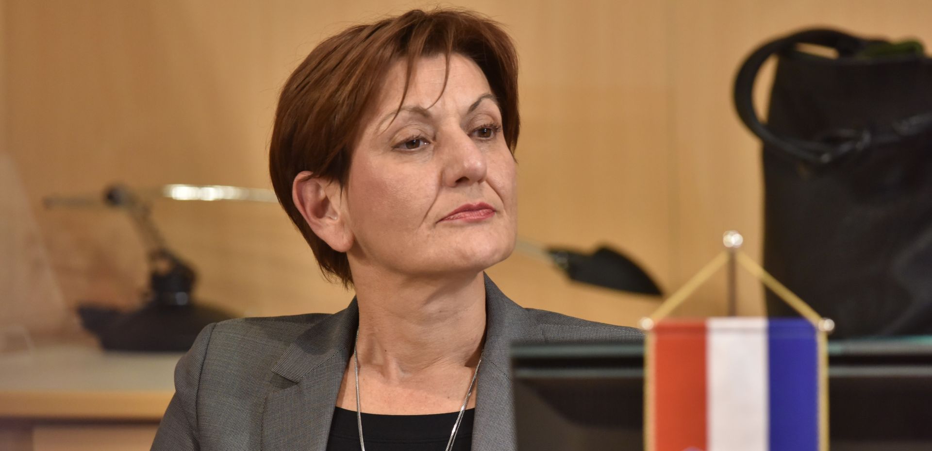 23.01.2017., Sibenik - Potpredsjednica Vlade RH Martina Dalic sastala se s poduzetnicima iz Sibensko-kninske zupanije te predstavila Akcijski plan za administrativno rasterecenje gospodarstva. 
Photo: Hrvoje Jelavic/PIXSELL