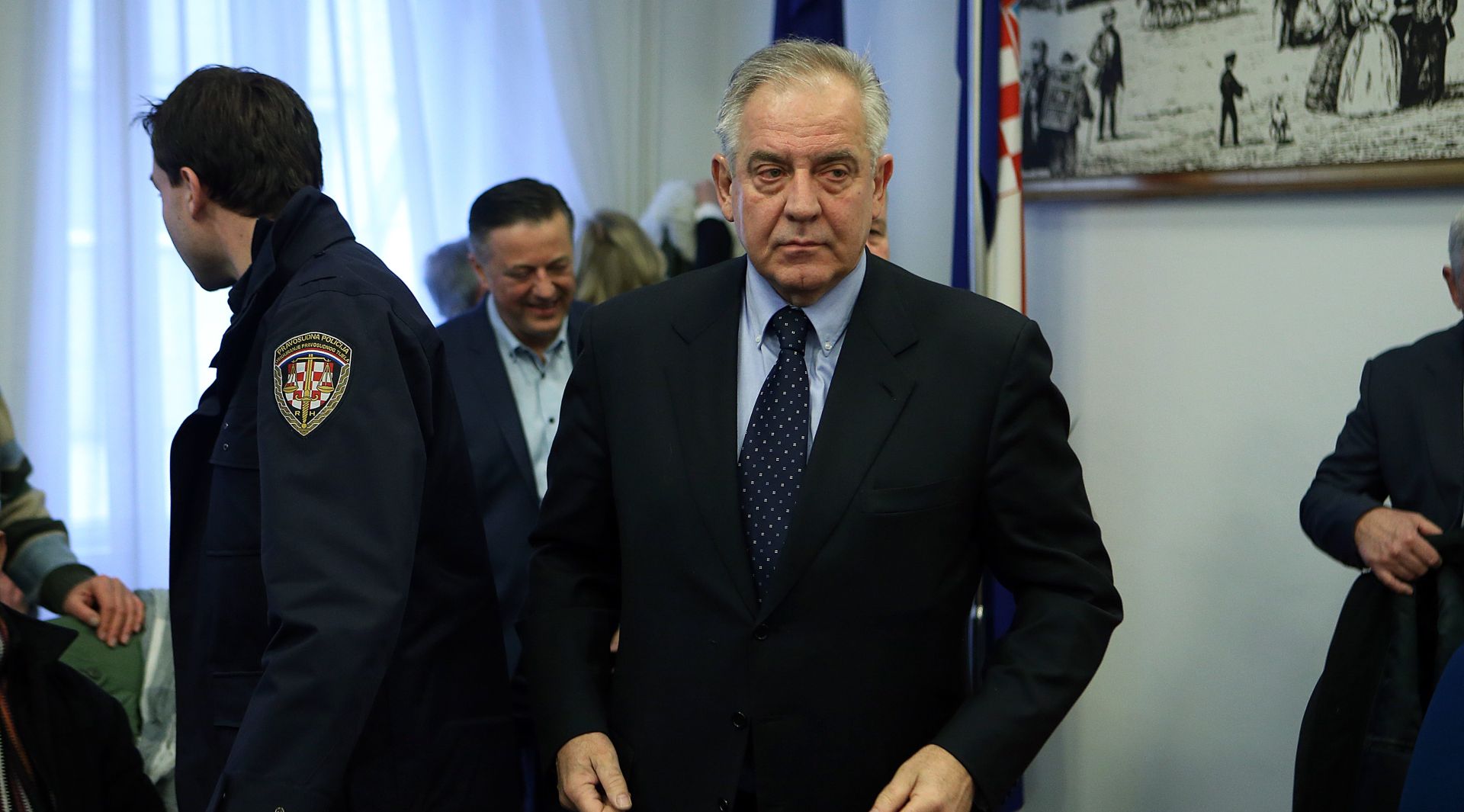 24.01.2017., Zagreb - Na zagrebackom Zupanijskom sudu nastavljeno je sudjenje bivsem premijeru i predsjedniku HDZ-a Ivi Sanaderu, njegovoj stranci HDZ-u i ostalim optuzenima u aferi Fimi media. 
Photo: Goran Stanzl/PIXSELL