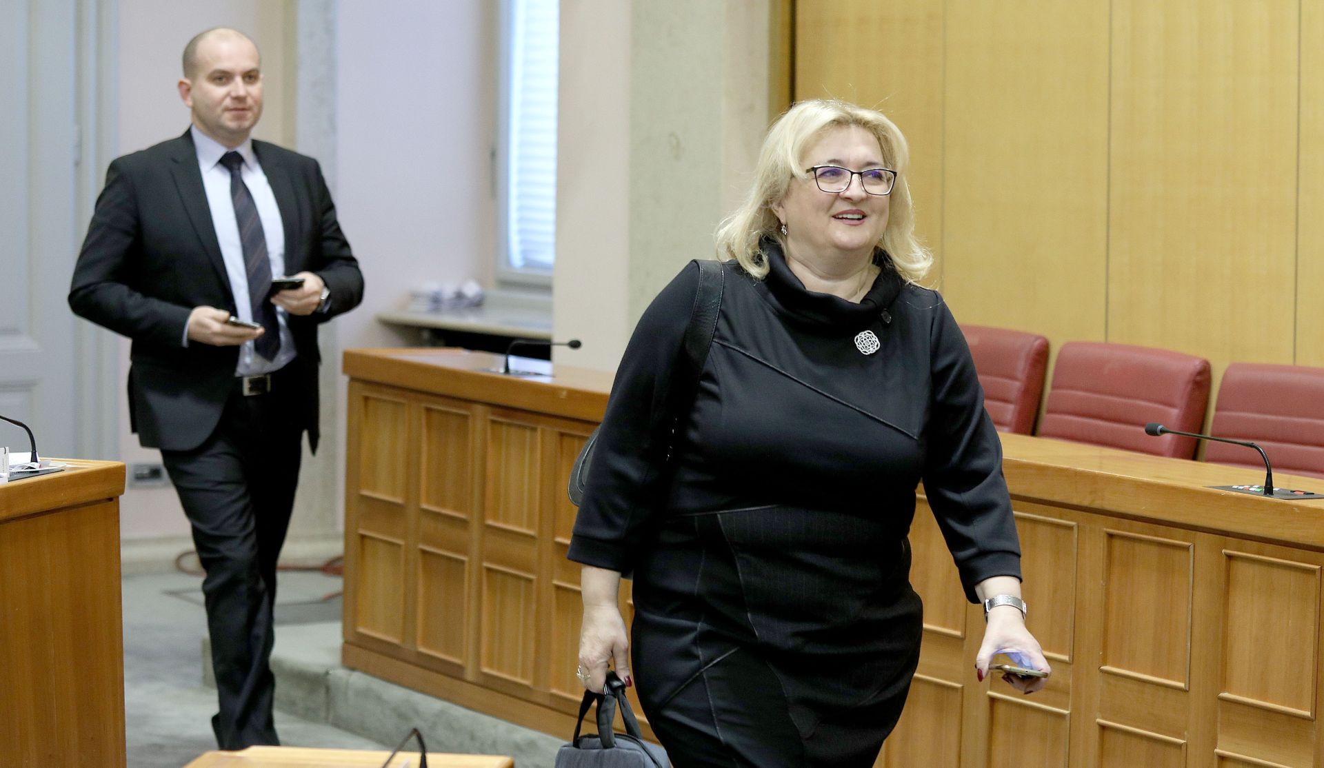 27.01.2017., Zagreb - Sabor je raspravom o Prijedlogu zakona o dopuni Zakona o zastiti svjedoka nastavio 3. sjednicu. Ines Strenja Linic. 
Photo: Patrik Macek/PIXSELL
