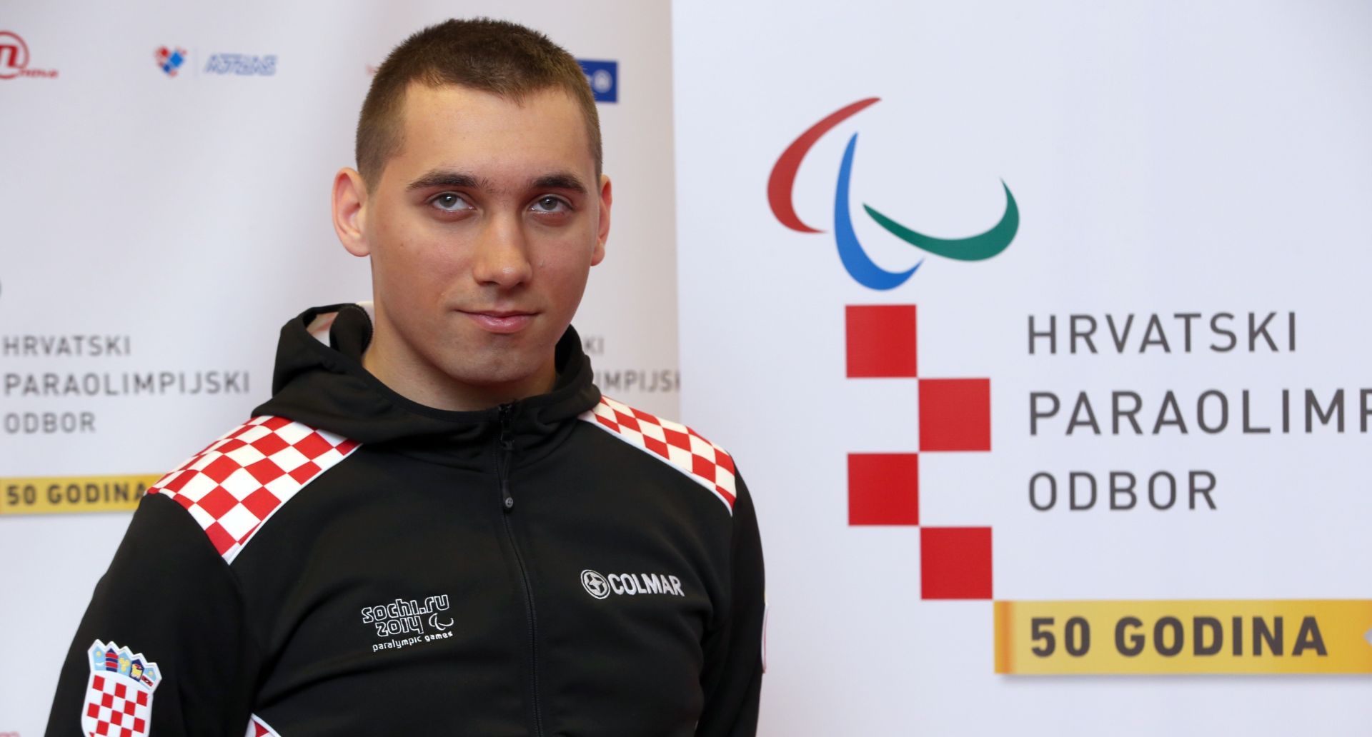 28.02.2014., Zagreb - Konferencija za novinare povodom odlaska Hrvatske paraolimpijske reprezentacije na Zimske olimpijske igre u Sochi. Dvojca paraolimpijaca Dino Sokolovic u konkurenciji sjedecih skijasa, slalom i veleslalom i Damir Mizdrak u konkurenciji slijepih i slabovidnih skijasa, slalom i veleslalom branit ce boje Hrvatske. 
Photo: Robert Anic/PIXSELL