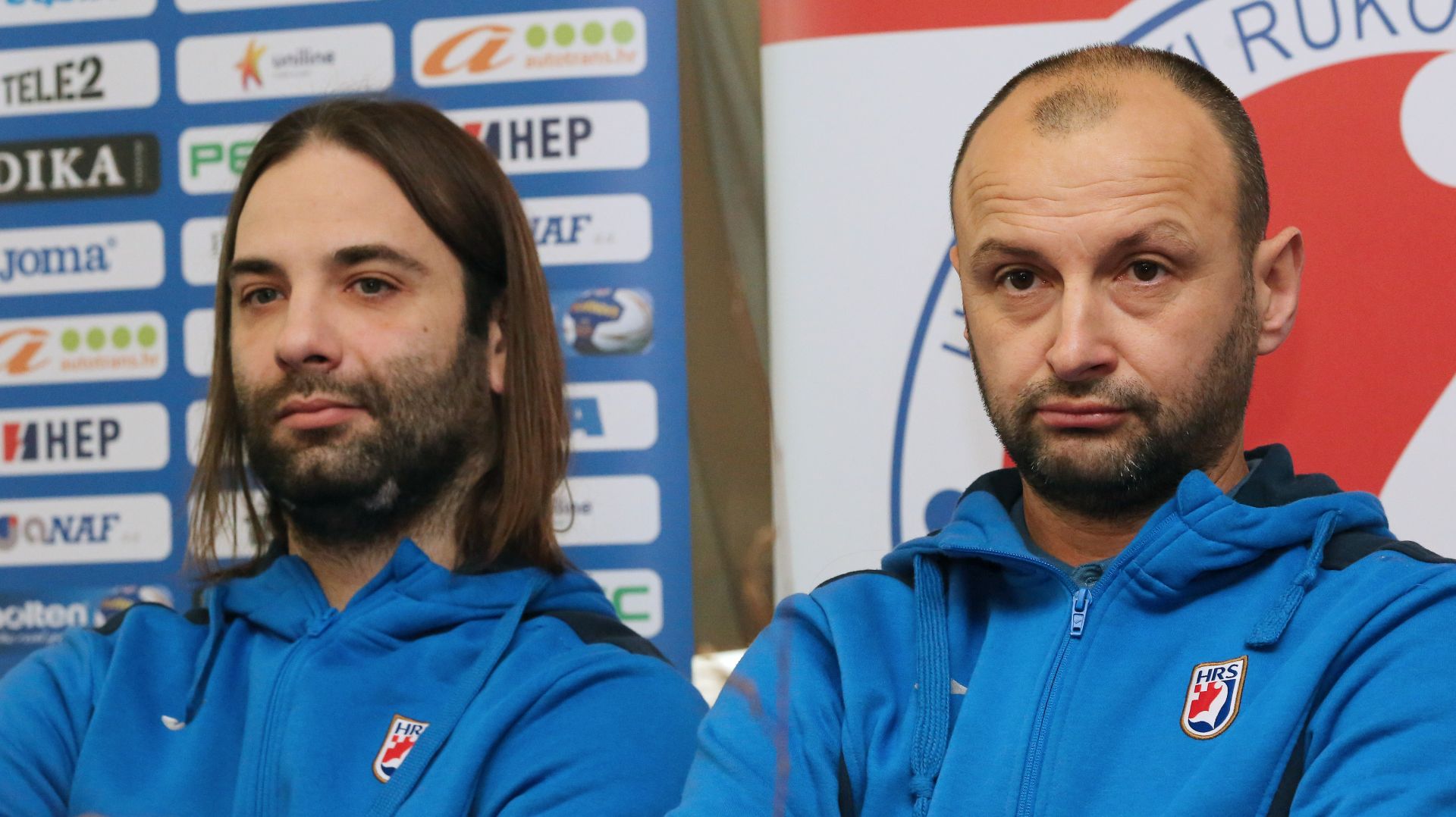 Zagreb, 01.01.2017. - Konferencija za medije hrvatske muke seniorske rukometne reprezentacije uoèi poèetka druge faze priprema za Svjetsko prvenstvo u Francuskoj. Na fotografiji koordinator za muki rukomet Ivano Baliæ, izbornik eljko Babiæ. foto HINA/ Lana SLIVAR DOMINIÆ/ lsd