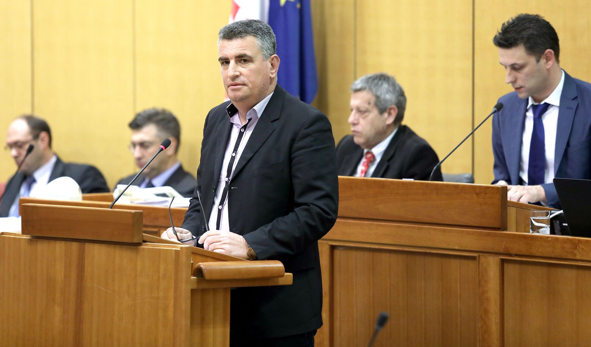 18.01.2017., Zagreb - Drugog dana 3. sjednice Sabora premijer Andrej Plenkovic podnio je izvjesce o sastancima Europskoga vijeca. Miro Bulj.
photo: Patrik Macek/PIXSELL