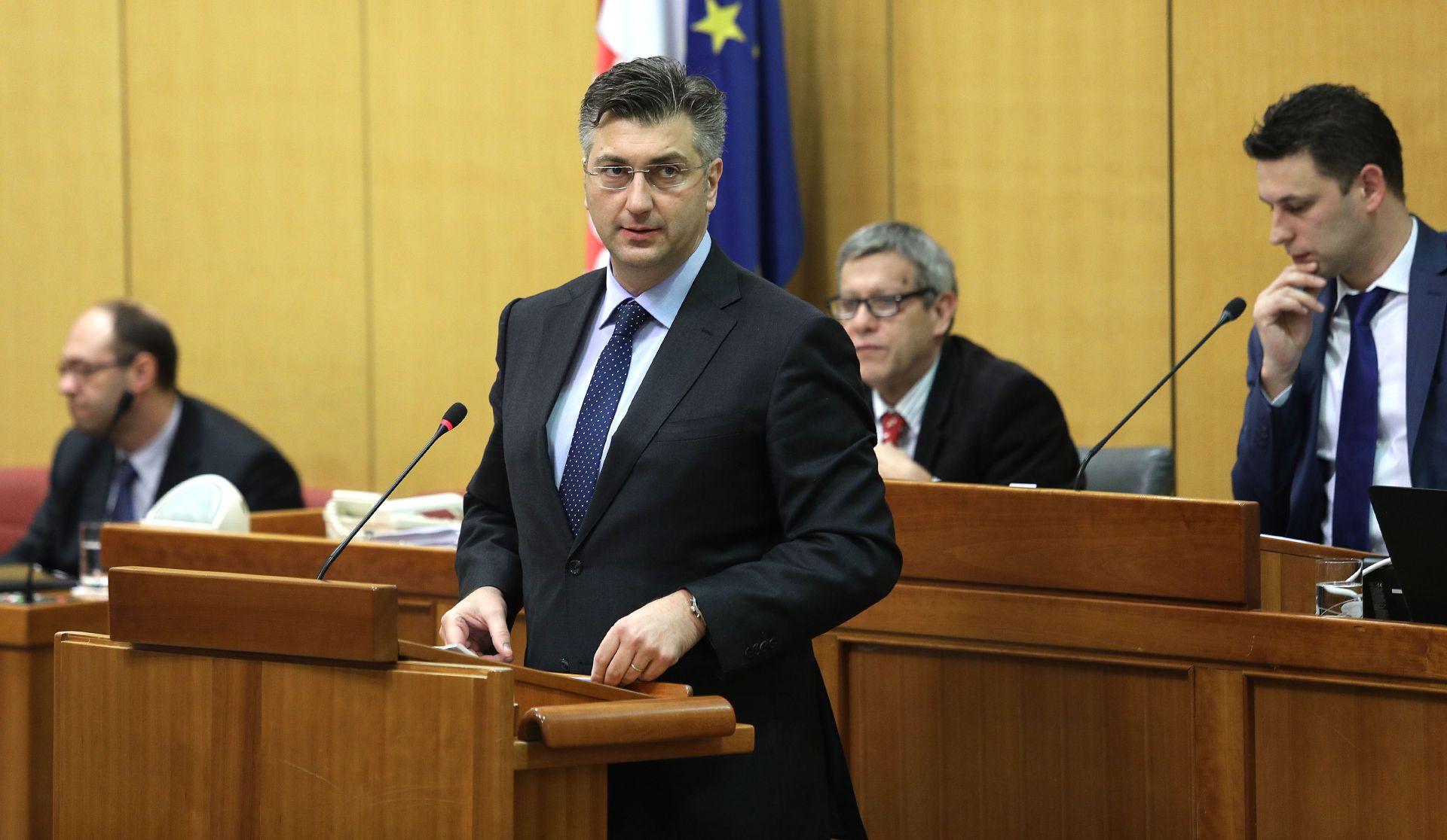 18.01.2017., Zagreb - Drugog dana 3. sjednice Hrvatskog sabora premijer Andrej Plenkovic podnio je izvjesce o sastancima Europskog vijeca. 
Photo: Patrik Macek/PIXSELL