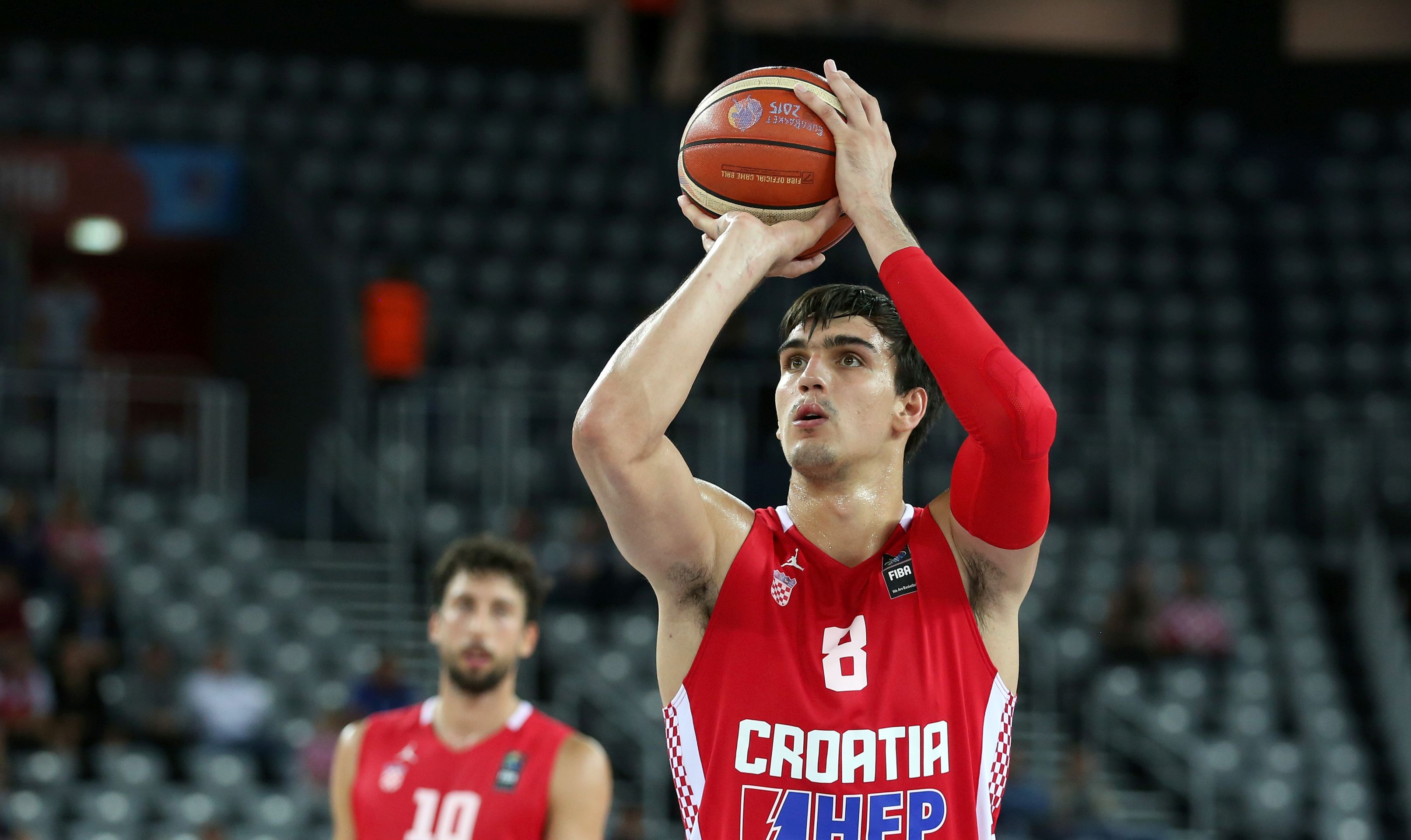 Zagreb, 09.09.2015 - Utakmica 4. kola skupine C na EuroBasketu koarkaa u Zagrebu izmeðu Hrvatske i Nizozemske. Na slici Dario ariæ.
foto HINA/ POOL/Damir SENÈAR /ds
