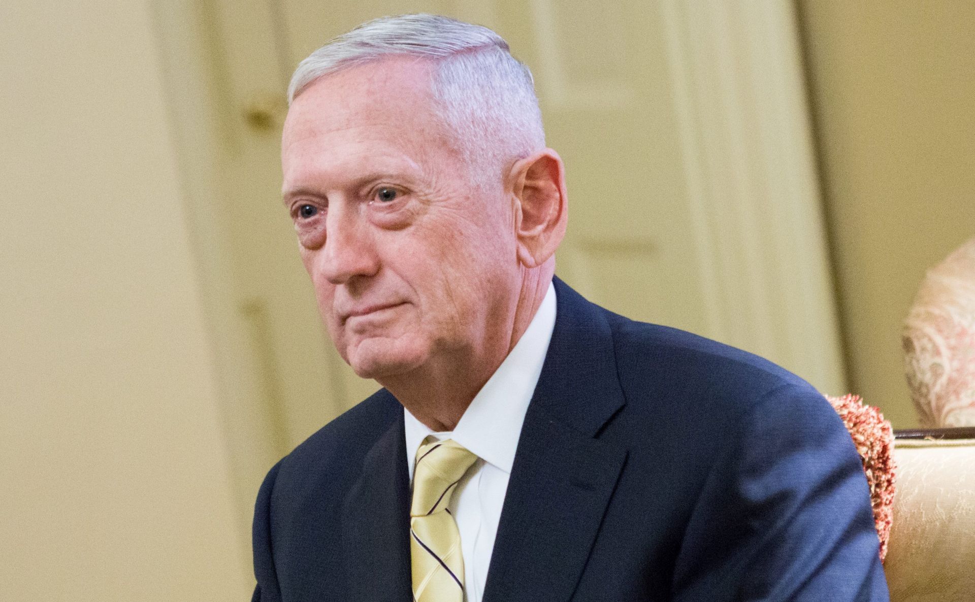 epa05664707 Defense Secretary nominee General James Mattis, meets with US Senate Majority leader Mitch McConnell (not pictured) in the US Capitol in Washington, DC, USA, 07 December 2016. For General Mattis to be eligible for the job, Congress must pass legislation to bypass a federal law that requires defense secretaries to be seven years removed from active duty.  EPA/ALLISON SHELLEY