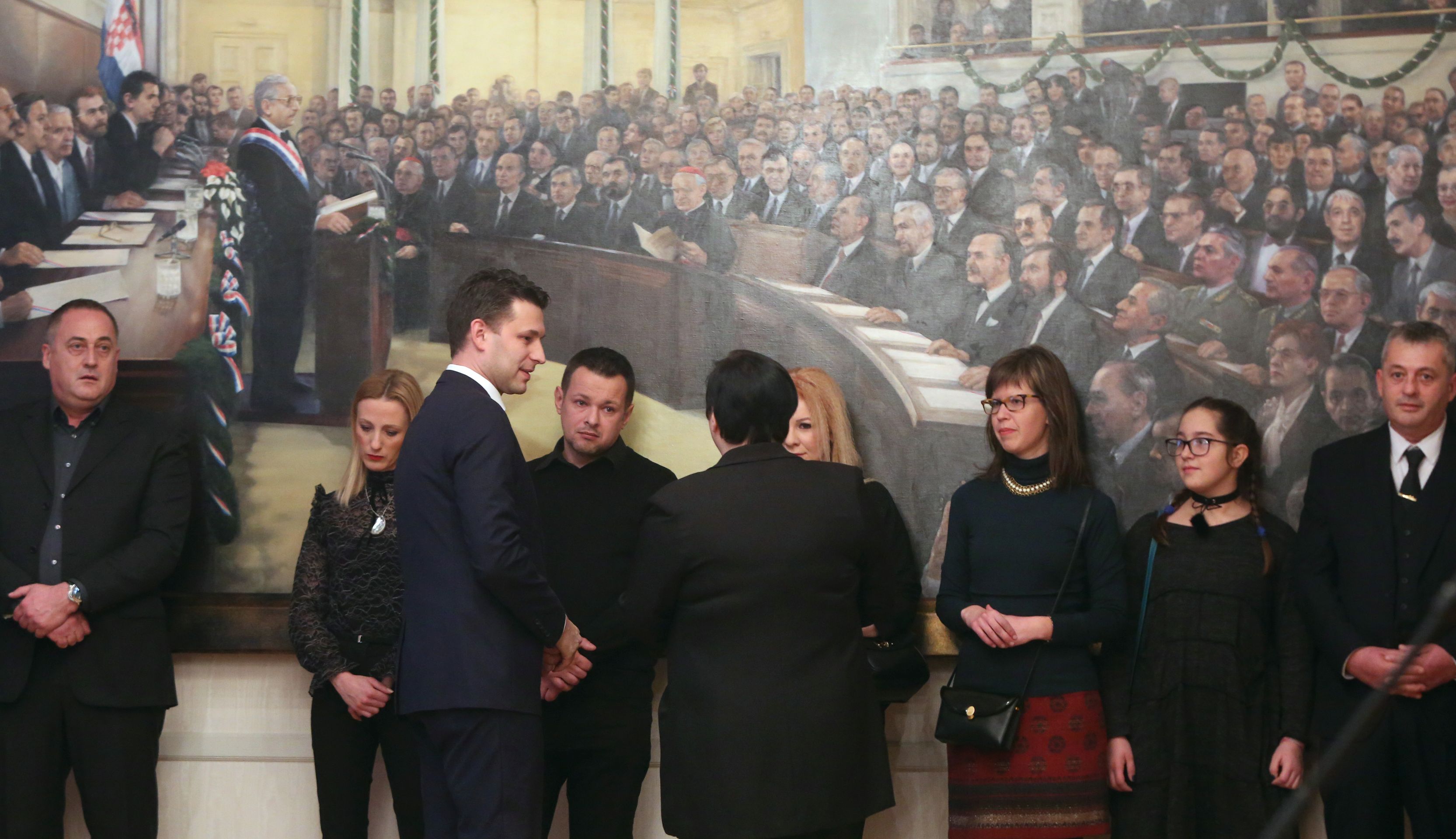 Zagreb, 02.02.2017 - Predsjednik Hrvatskog sabora Božo Petrov priredio je prijem za dobitnike nagrade za humanost, hrabrost, poštenje i dobrotu „Ponos Hrvatske“. Na fotografiji Božo Petrov. 
foto HINA/ Daniel KASAP / dk