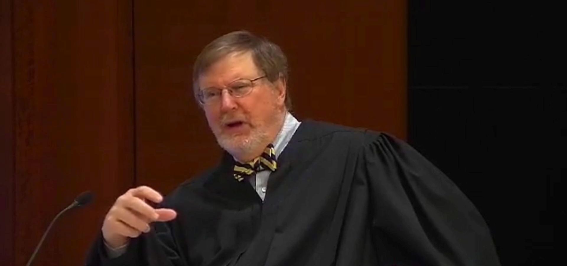 epa05774485 A frame grab taken from a video made available by the United State Courts shows US federal Judge James L. Robart during a hearing in the Civil Rights case of the State of Washington vs. Donald J. Trump et al, at the US District Court for the Western District of Washington, in Seattle, Washington, USA, 03 February 2017 (issued 06 February 2017). Judge James L. Robart on 03 February had issued a temporary restraining order blocking enforcement of President Donald Trump's executive order preventing people from seven, mainly Muslim countries from entering the United States.  EPA/UNITED STATES COURTS HANDOUT MANDATORY CREDIT: EPA/UNITED STATES COURTS. BEST QUALITY AVAILABLE. HANDOUT EDITORIAL USE ONLY