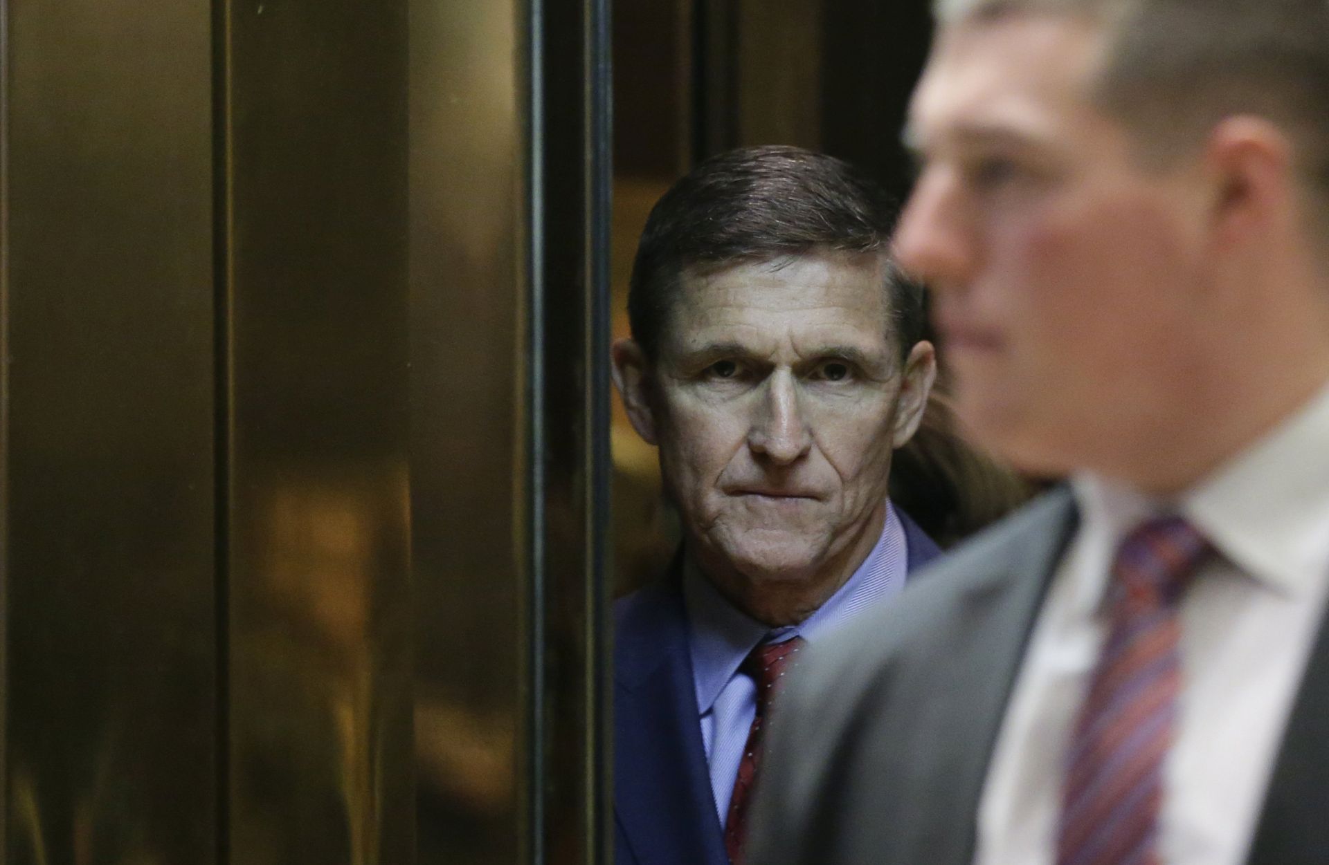 epa05791892 (FILE) - A file picture dated 05 December 2016 shows retired United States Army lieutenant general Michael T. Flynn at Trump Tower in New York City, New York, USA. According to media reports on 14 February 2017, Flynn resigned from his position as National Security Advisor after facing increased scrutiny due to reports that the Justice Department contacted the White House in regards to Flynn's alleged pre-inauguration conversations with the Russian ambassador concerning sanctions. Retired  United States Army General Keith Kellogg has been named acting National Security Advisor in the wake of Flynn's resignation.  EPA/JOHN ANGELILLO  / POOL