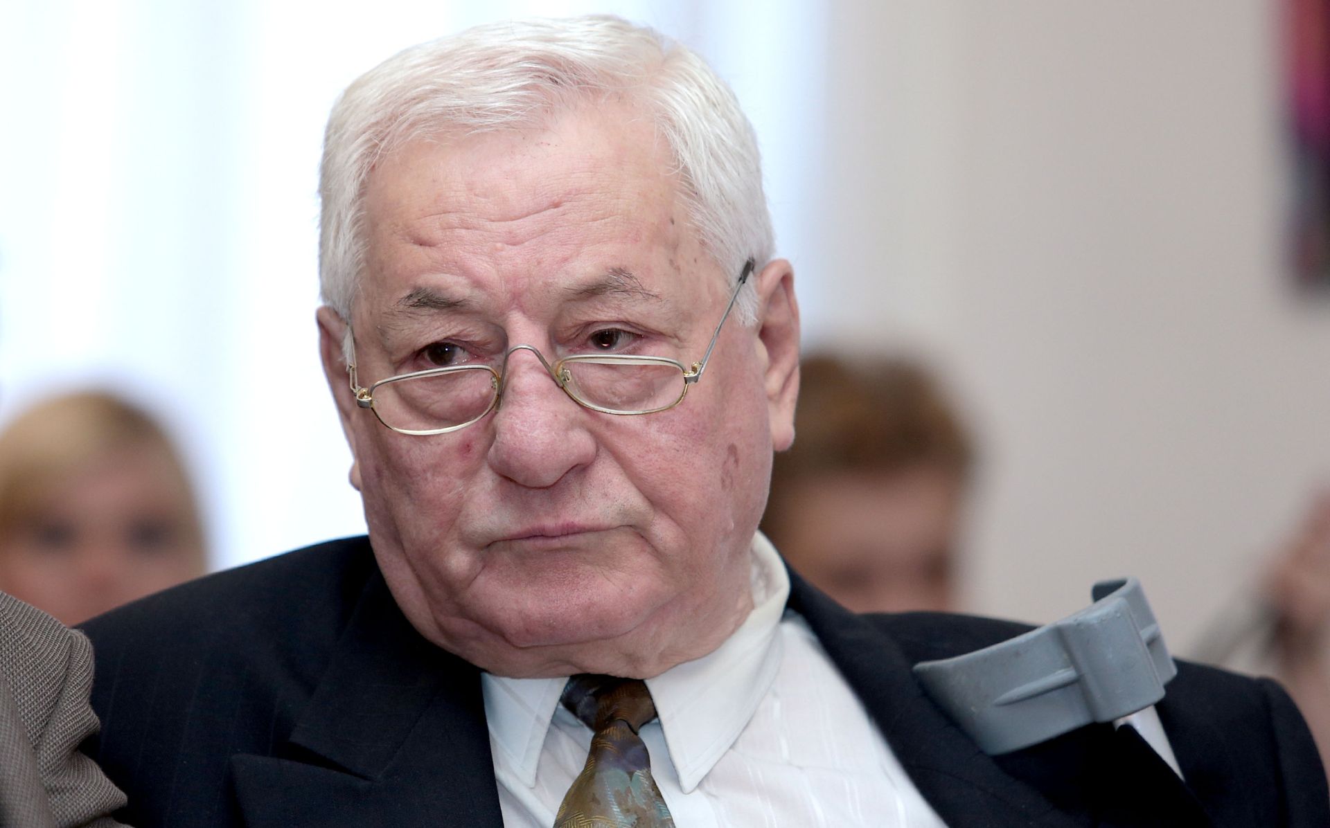 01.10.2015., Zagreb - Na konferenciji za medije odrzanoj u Europskom domu pocasni predsjednik Hrvatske krscanske demokratske unije Marko Veselica najavio je obnovu rada stranke. 
Photo: Patrik Macek/PIXSELL