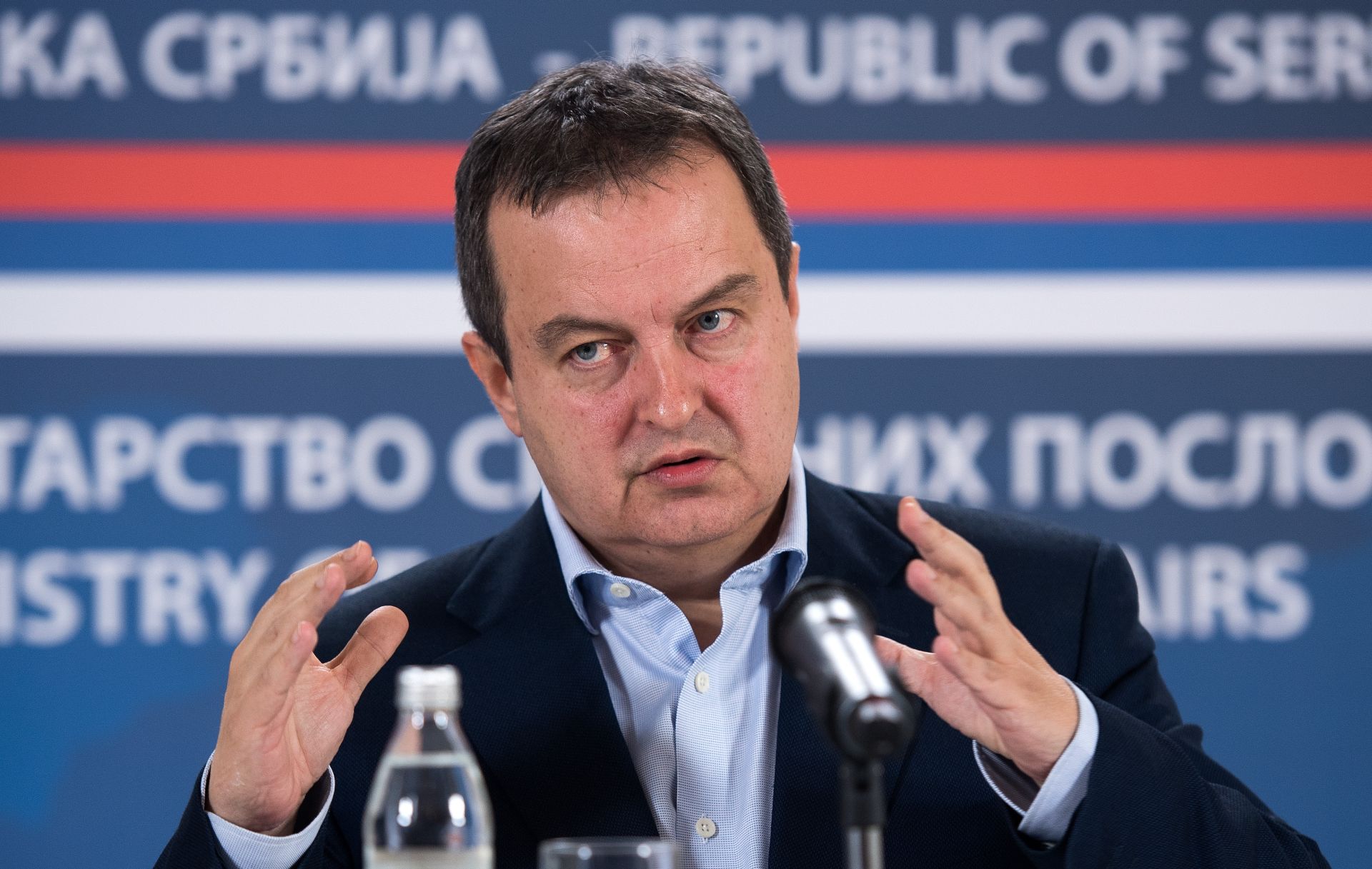 01.12.2016., Beograd, Srbija - Ministar vanjskih poslova Srbije Ivica Dacic odrzao konferenciju za medije. 
Photo: Srdjan Ilic/PIXSELL