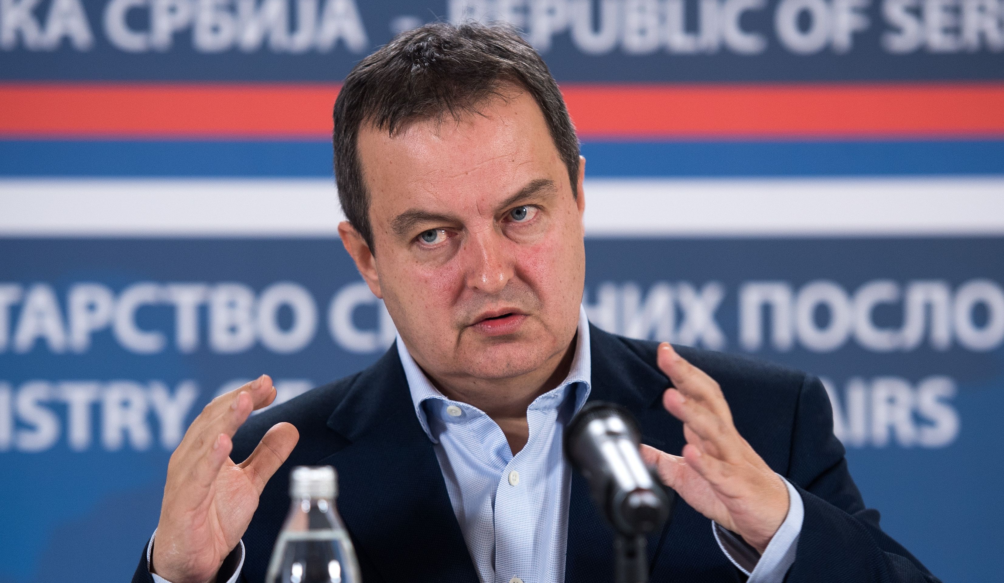 01.12.2016., Beograd, Srbija - Ministar vanjskih poslova Srbije Ivica Dacic odrzao konferenciju za medije. 
Photo: Srdjan Ilic/PIXSELL