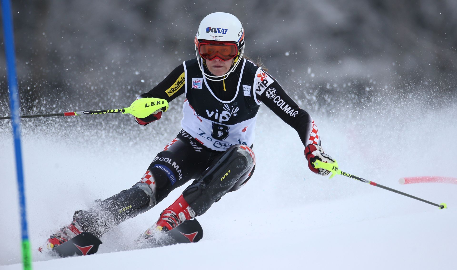 06.01.2015., Sljeme, Zagreb - VIP Snow Queen Trophy, muska utrka Snjezne kraljice. Predvozacica Andrea Komsic
Photo: Igor Kralj/PIXSELL