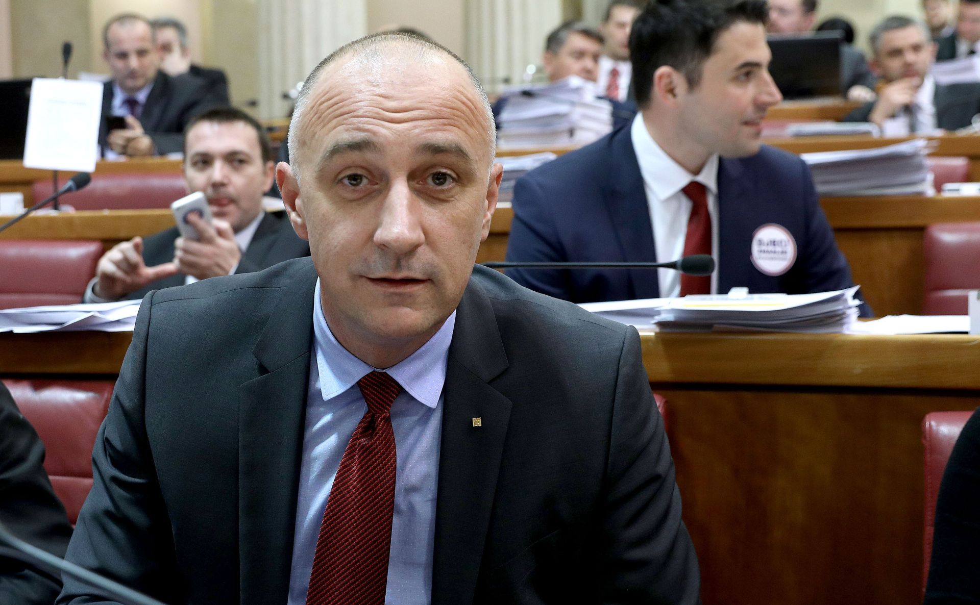 09.02.2017., Zagreb - U popodnevnom dijelu plenarne sjednice Sabor je poceo raspravu o povjerenju ministru Barisicu. Ivan Vrdoljak. Photo: Patrik Macek/PIXSELL
