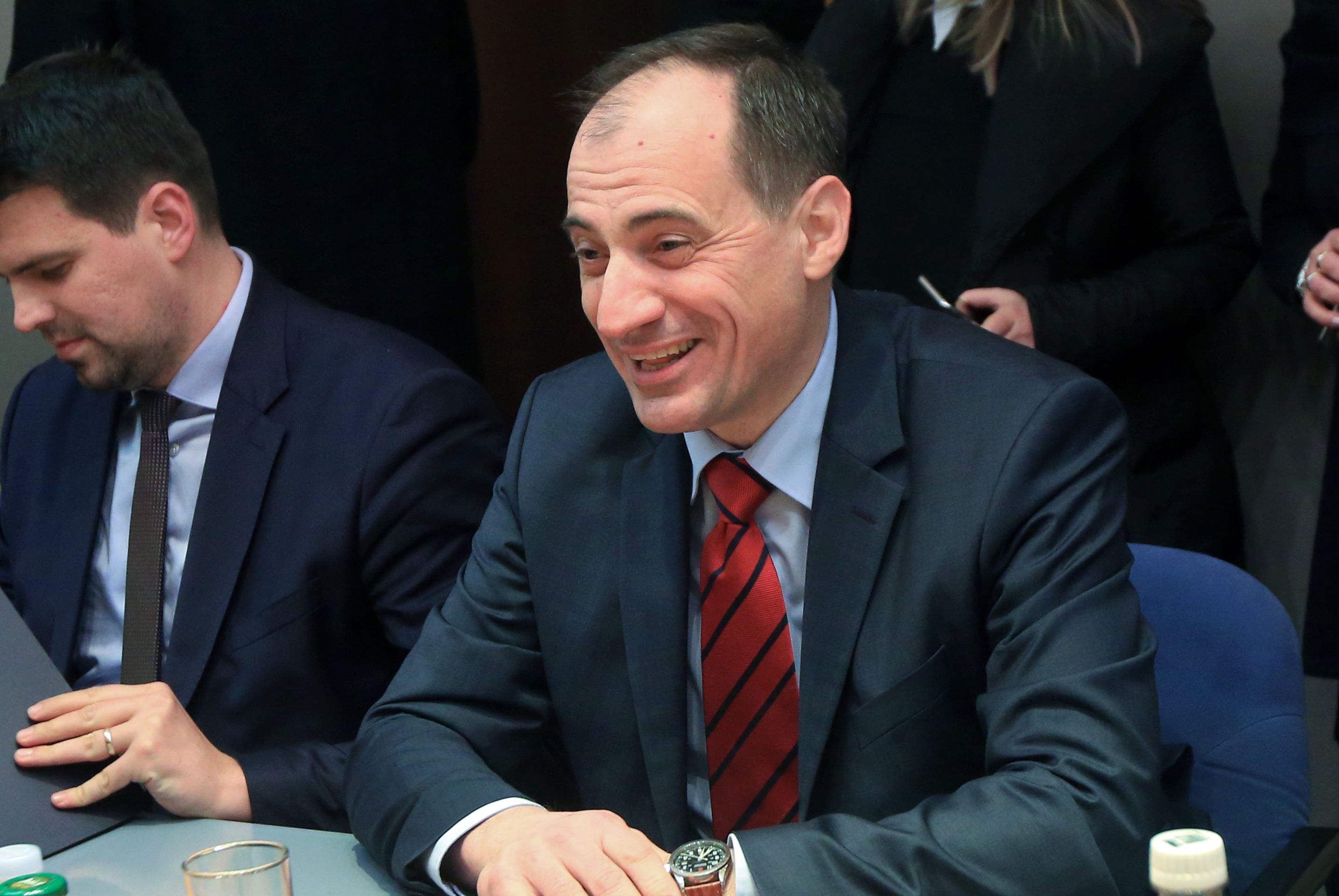 10.02.2017. Sibenik - Predsjednik Vlade Republike Hrvatske Andrej Plenkovic sastao se sa zupanom Sibensko-kninske zupanije Goranom Paukom, zupanom Splitsko-dalmatinske zupanije Zlatkom Zevrnjom te v.d. ravnateljem Regionalnog centra za gospodarenje otpadom Lecevica, Tomislavom Sutom. Uz predsjednika Vlade nazocili su i ministar zastite okolisa i energetike Slaven Dobrovic i drzavni tajnik u Ministarstvu zastite okolisa i energetike Ante Cikotic. 
Photo: Dusko Jaramaz/PIXSELL