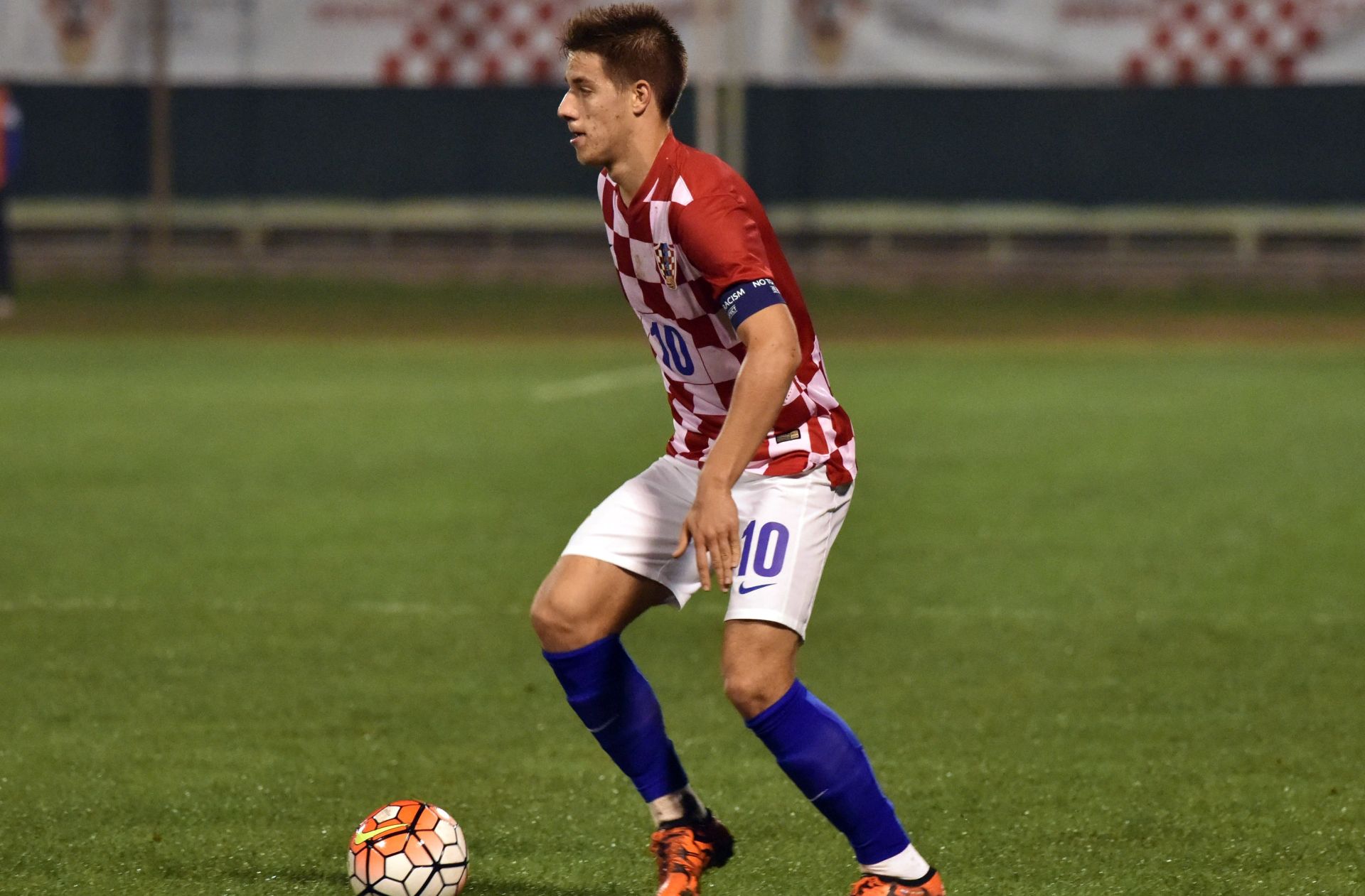 11.11.2015., stadion Subicevac, Sibenik - Kvalifikacije za U-21 Europsko prvenstvo, skupina 6, 4. kolo, Hrvatska - San Marino. Mario Pasalic. Photo: Hrvoje Jelavic/PIXSELL