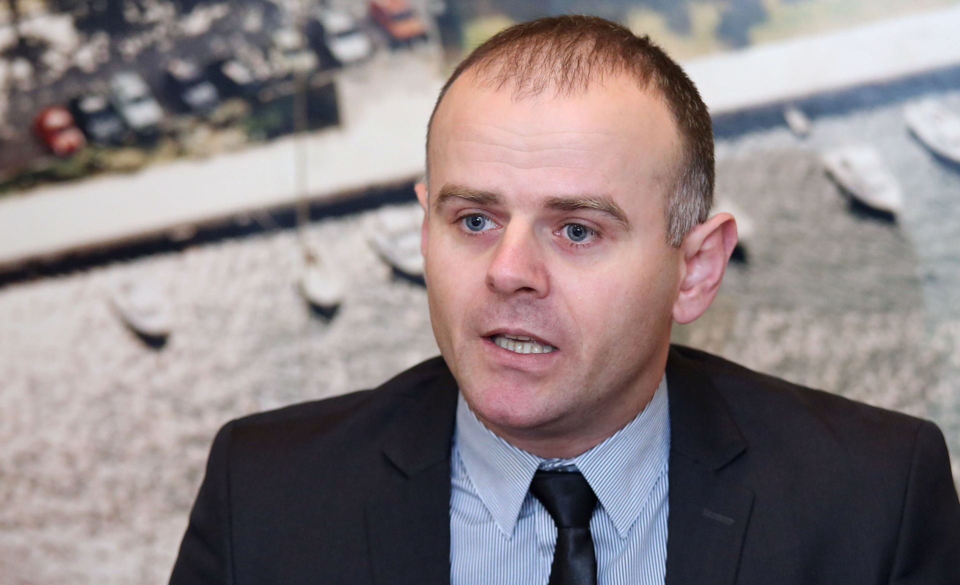 13.01.2017., Sibenik - Hrvatska stranka prava dr. Ante Starcevic odrzala konferenciju za medije. 
Hrvoje Nice, predsjednik HSP-a AS. 
Photo: Dusko Jaramaz/PIXSELL
