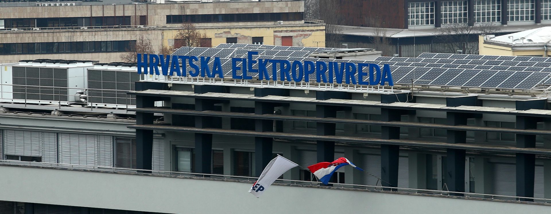 16.12.2016., Zagreb - Zgrada HEP-a u Vukovarskoj ulici. Photo: Zeljko Lukunic/PIXSELL
