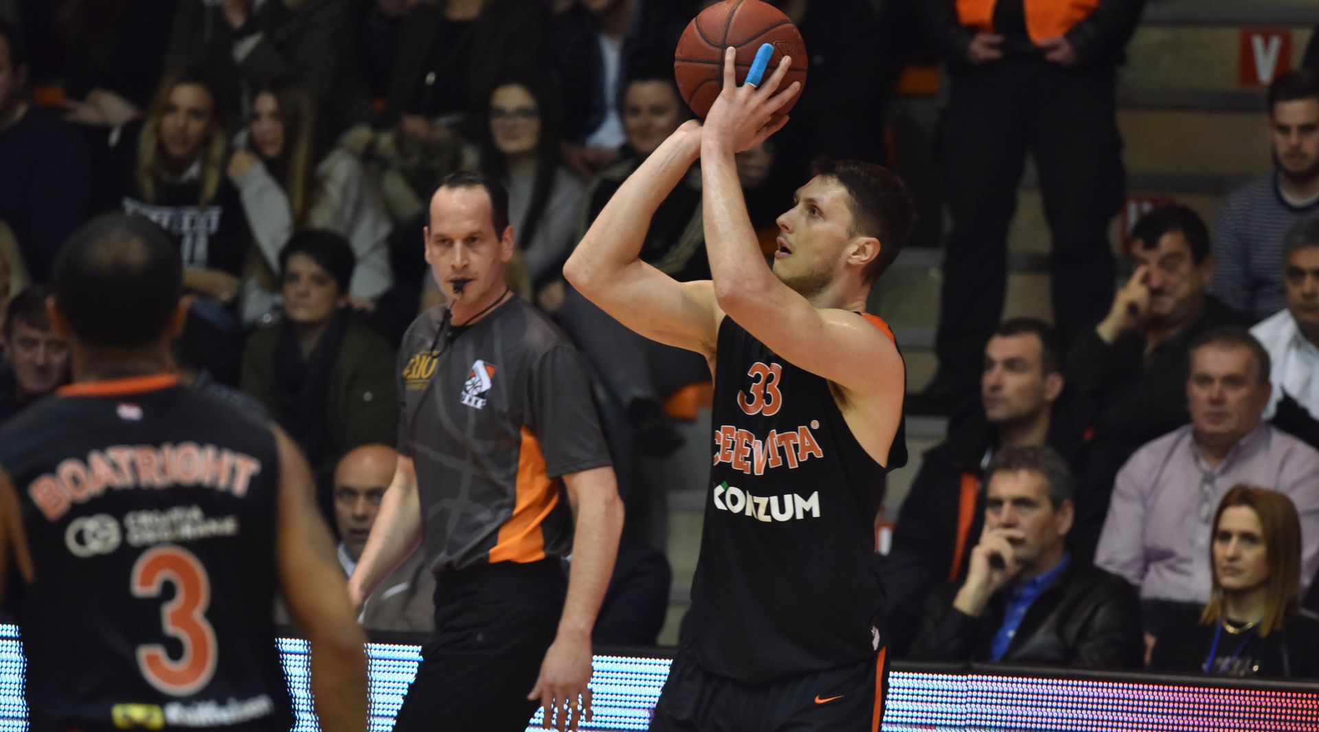 18.02.2017., Sibenik - 
Finale Kupa Kresmira Cosica - KK Jolly JBS- KK Cedevita. Marko Tomas
Photo: Hrvoje Jelavic/PIXSELL