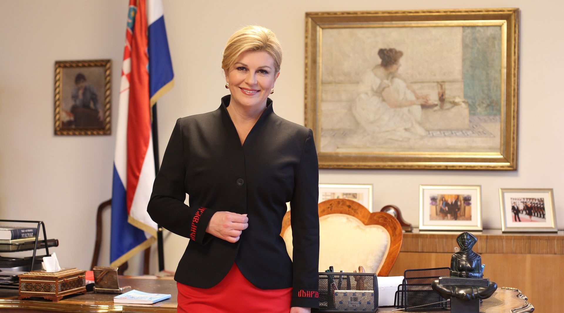 22.12.2016., Zagreb - Kolinda Grabar-Kitarovic, predsjednica Republike Hrvatske. 
Photo: Boris Scitar/Vecernji list/PIXSELL
