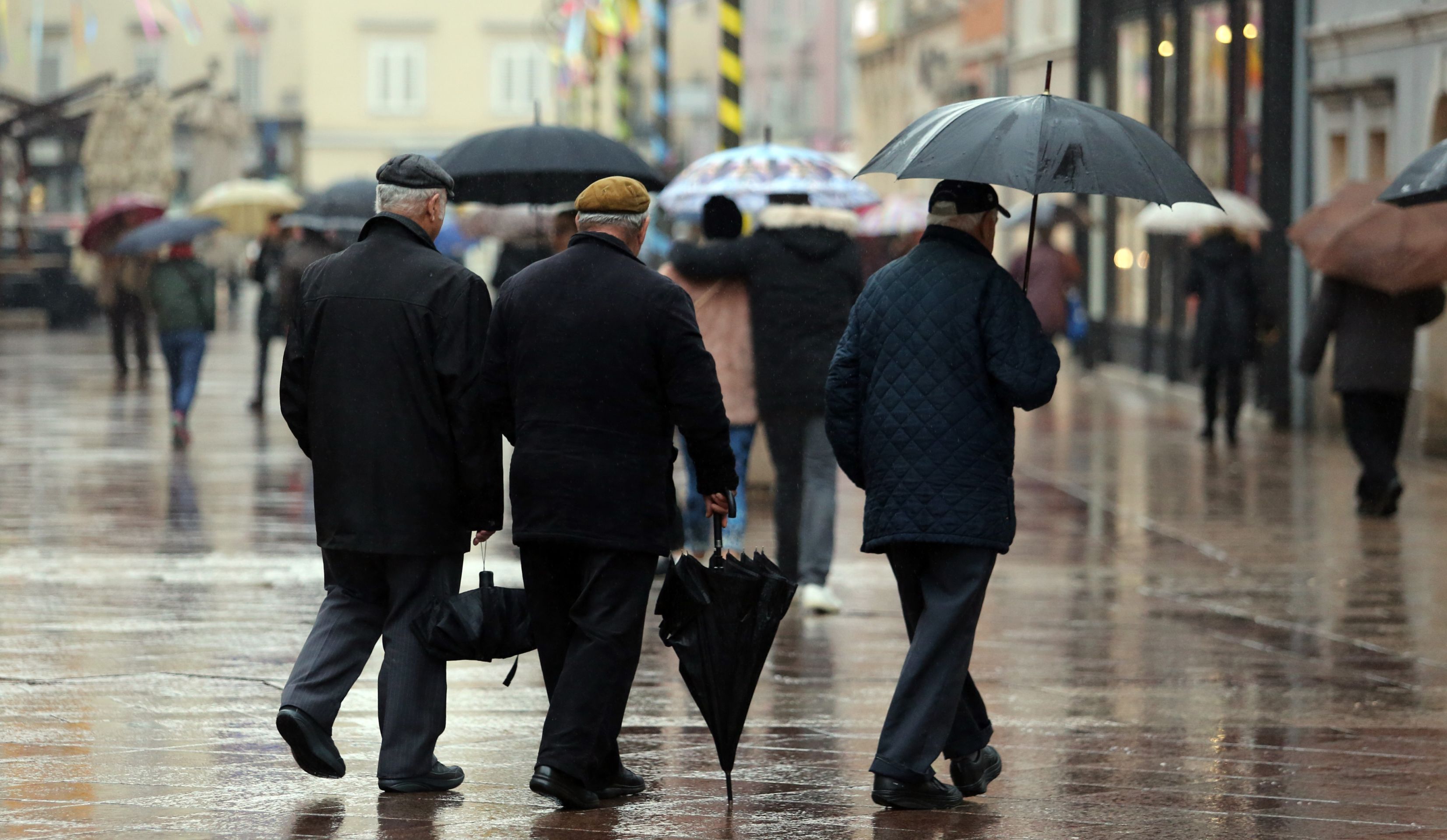 31.01.2017., Rijeka - Kisni dan u gradu. 
Photo: Goran Kovacic/PIXSELL