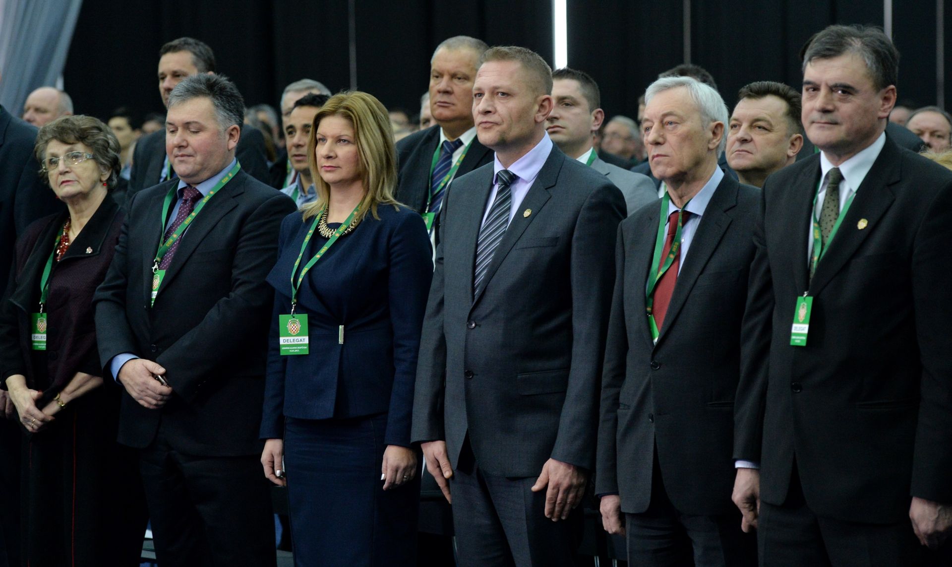 14.01.2017., Zagreb - Gastro Globus, glavna izborna skupstina HSS-a. Kreso Beljak, Stjepan Kozic. 
Photo: Marko Lukunic/PIXSELL
