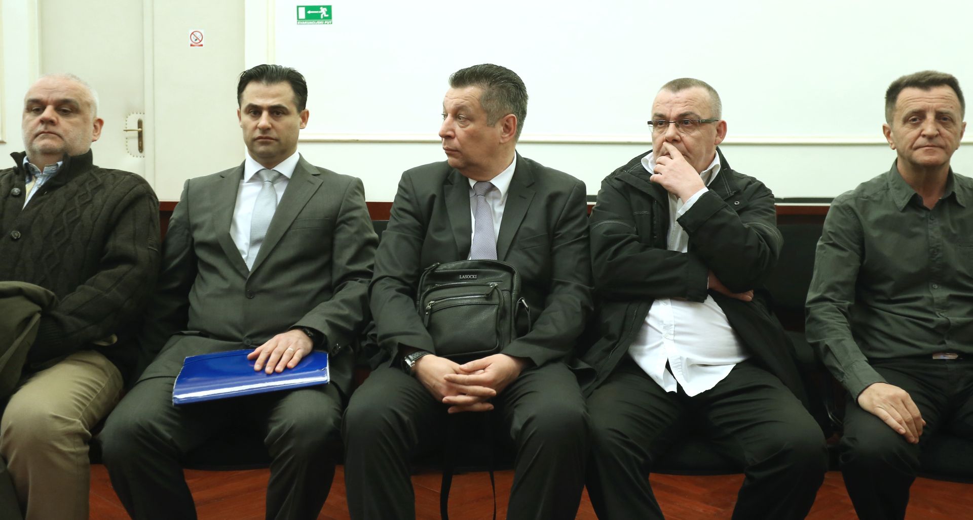23.02.2017., Zagreb - Na Zupanijsko, sudu kod sutkinje Rahele Valentic pocelo je sudjenje Nenadu Kovacevicu i drugima u aferi vrtici. Nenad Kovacevic, Goran Kosovic, Marko Vucicevic, Bozo Ljubicic, Davor Juric. 
Photo: Sanjin Strukic/PIXSELL