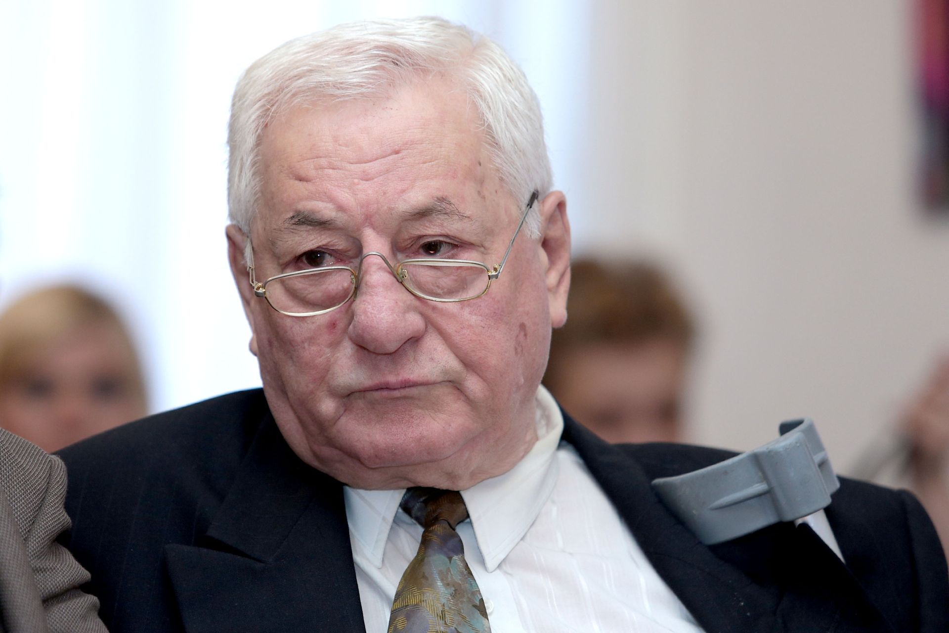 01.10.2015., Zagreb - Na konferenciji za medije odrzanoj u Europskom domu pocasni predsjednik Hrvatske krscanske demokratske unije Marko Veselica najavio je obnovu rada stranke. 
Photo: Patrik Macek/PIXSELL