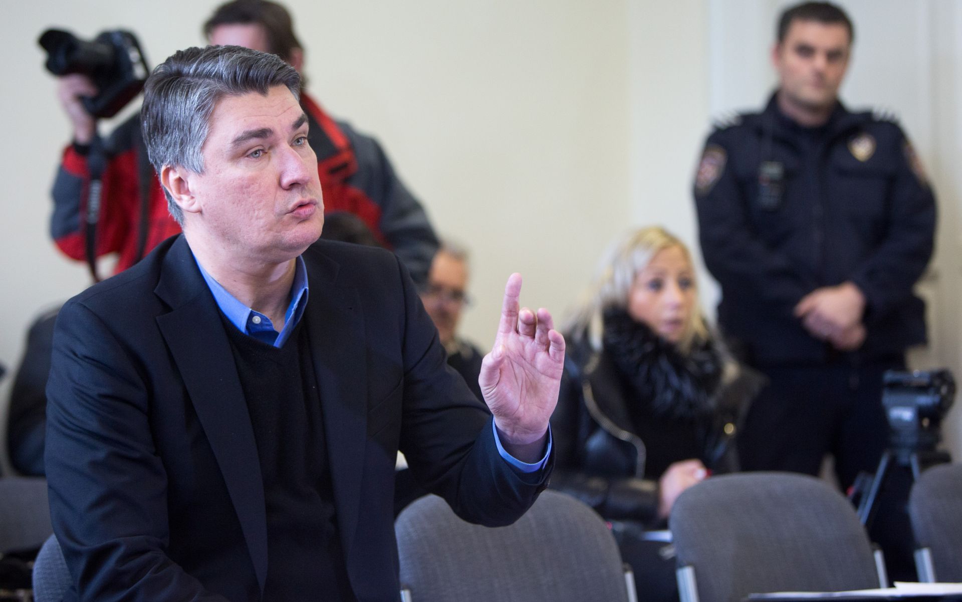 23.01.2017., Rijeka - Bivsi premijer Zoran Milanovic svjedocio je u postupku koji je Ines Strenja Linic pokrenula protiv Novog lista zbog objave informacije da je bila na tajnom sastanku u Vladi. 
Photo: Nel Pavletic/PIXSELL