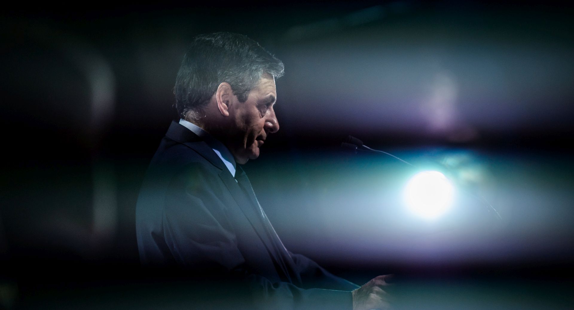 epa05829340 Les Republicans party candidate for 2017 presidential election, Francois Fillon delivers a speech during a campaign event in Aubervilliers, near Paris, France, 04 March 2017. During a press conference Fillon announced that he will be placed under formal investigation but vows to remain as candidate for presidential election. Francois Fillon's case on previous employment of his wife Penelope as a parliamentary aide while he was an MP had been put in the hands of judges, receiving full judicial inquiry. French presidential elections are planned for 23 April and 07 May 2017.  EPA/CHRISTOPHE PETIT TESSON