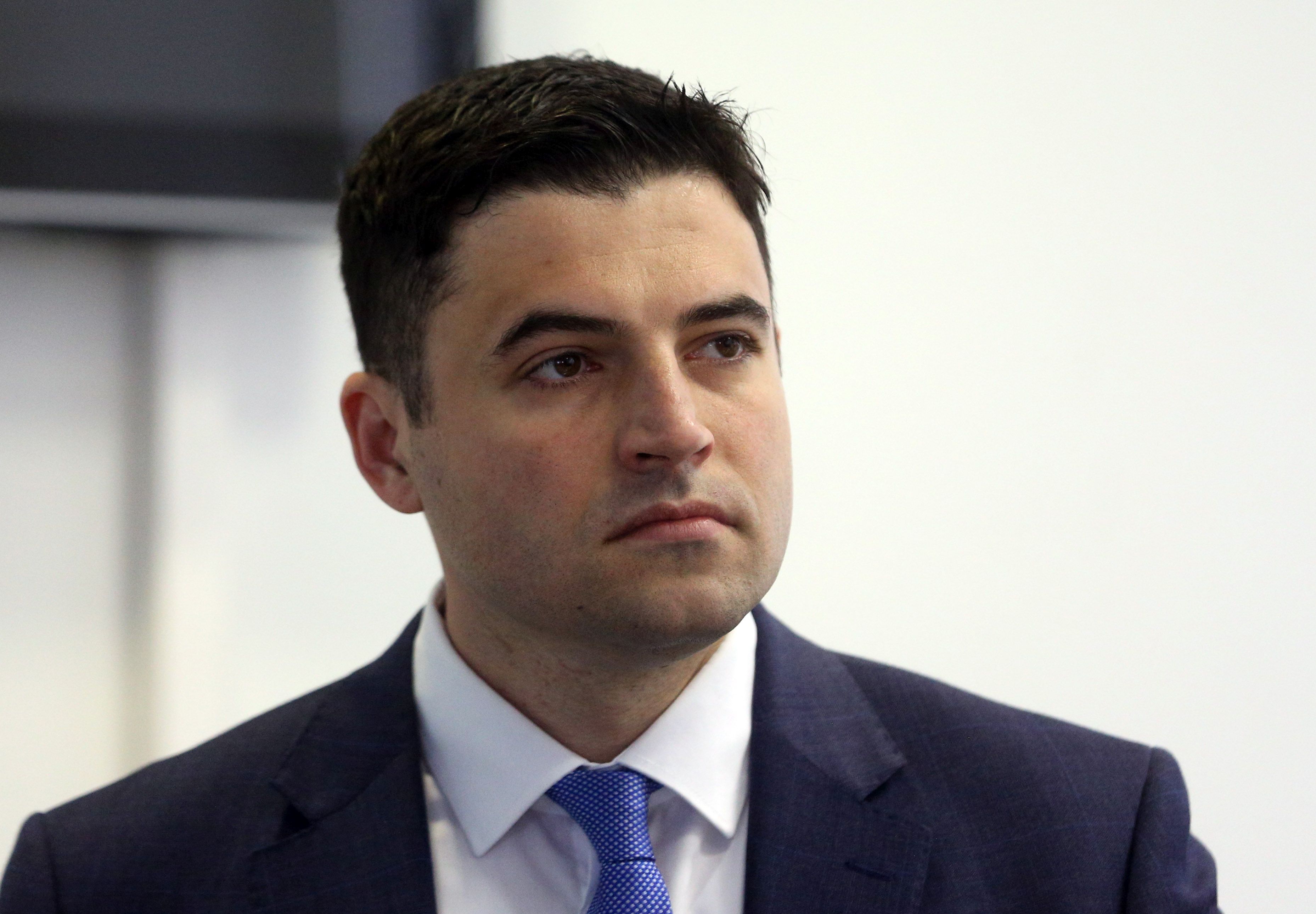 Zagreb, 31.3.2017 - Predsjednik Socijaldemokratske partije Hrvatske Davor Bernardić (na slici), saborska zastupnica SDP-a Sabina Glasovac te član inicijalnog Središnjeg savjeta SDP-a za obrazovanje Neven Budak predstavili su javnosti model obrazovne reforme na lokalnoj razini.
Foto HINA/ Dario GRZELJ/ dag