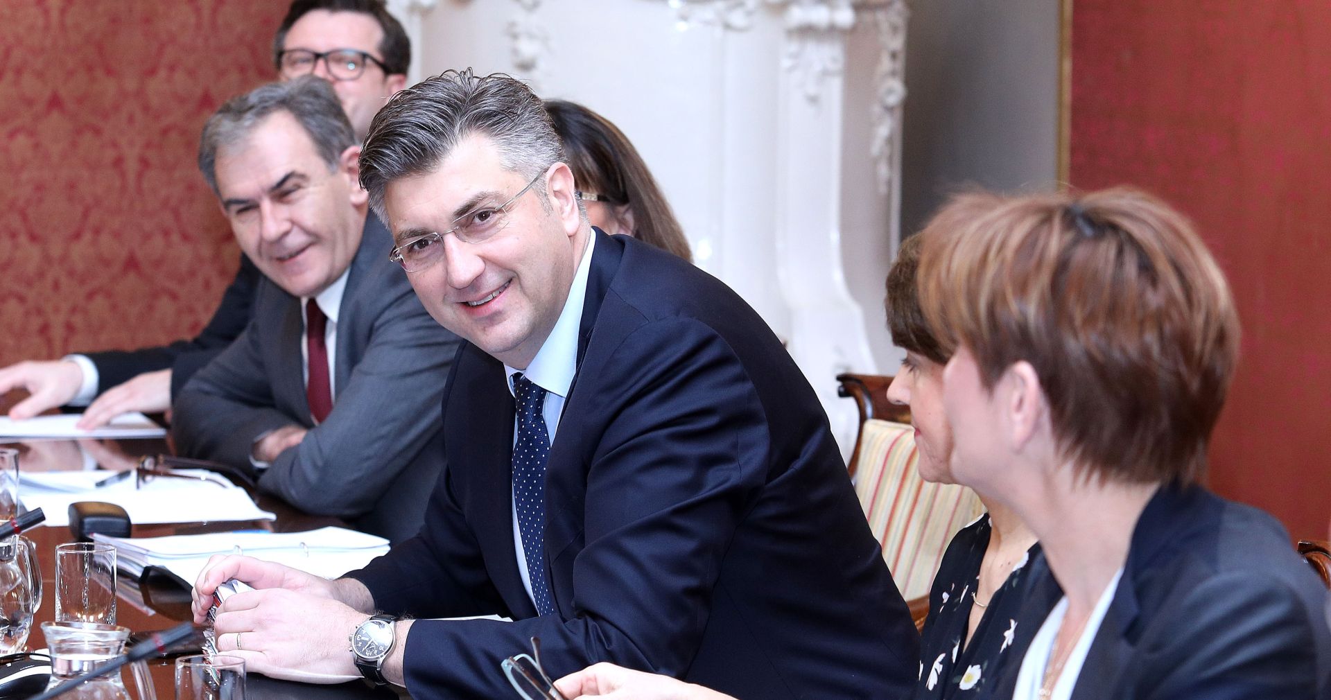 02.03.2017., Zagreb - Vlada je na 24. sjednici, uz ostalo, donijela odluku o osnivanju Vijeca za suocavanje s posljedicama vladavine nedemokratskih rezima. Andrej Plenkovic.
Photo: Patrik Macek/PIXSELL
