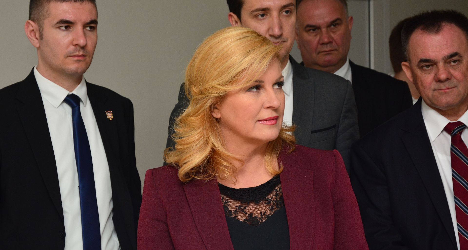 02.03.2017., Pozega - Predsjednica Republike Hrvatske Kolinda Grabar-Kitarovic tijekom prijepodneva posjetila je Opcu zupanijsku bolnicu Pozega. 
Photo: Ivica Galovic/PIXSELL