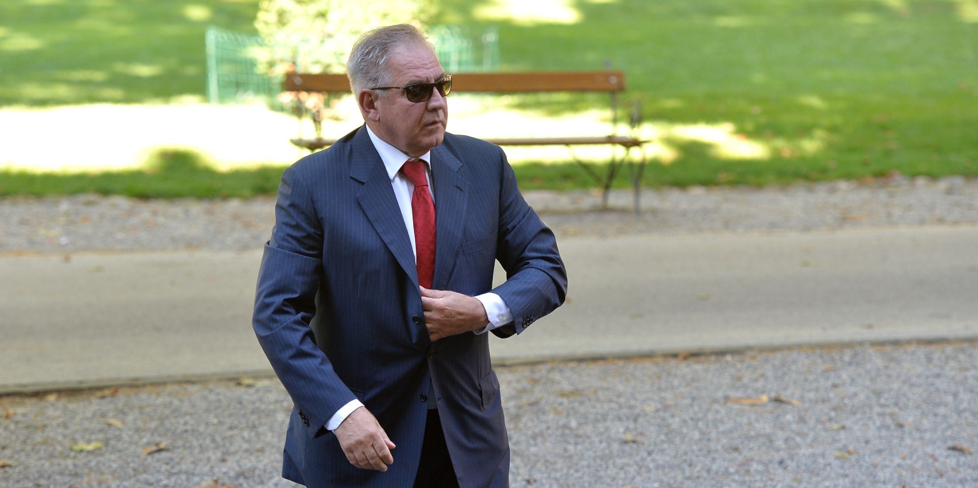 05.07.2016., Zagreb - Nastavak sudjenja u aferi Fimi media Ivi Sanaderu i ostalima. Ivo Sanader
Photo: Marko Lukunic/PIXSELL