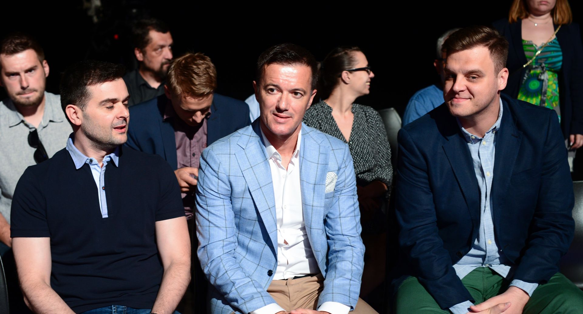 7.6.2016.,Zagreb -  U studiju HRT-a predstavljen je bogat sportski program o kojem su govorili v.d. urednika i voditelji. Josko Jelicic; Marko Sapit. Photo: Marko Prpic/PIXSELL