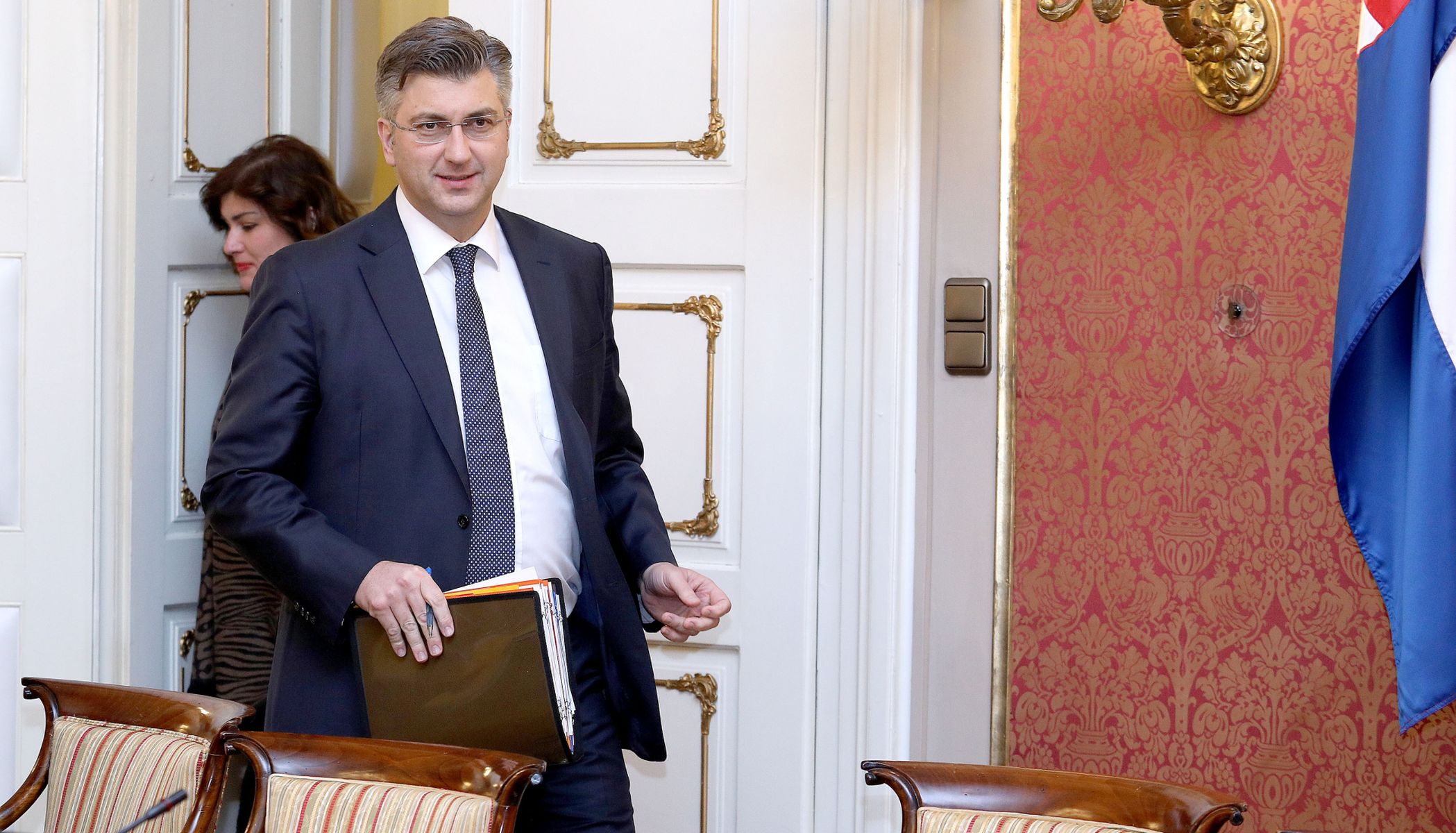 08.03.2017., Zagreb - Vlada je na svojoj 25. sjednici, uz ostalo, raspravljala o nacrtu Zakona o procjeni ucinaka propisa. Andrej Plenkovic. Photo: Patrik Macek/PIXSELL
