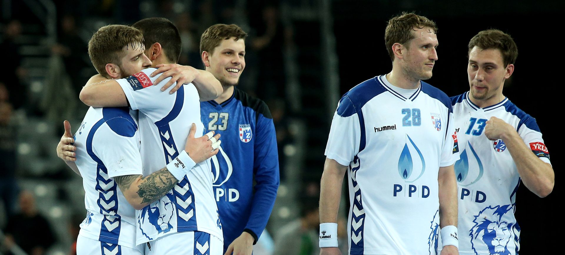 09.03.2017., Arena Zagreb, Zagreb - VELUX EHF Liga prvaka, skupina B, 14. kolo, RK PPD Zagreb - RK Celje Pivovarna Lasko. Domagoj Pavlovic, David Miklavcic, Darko Cingesar. 
Photo: Igor Kralj/PIXSELL