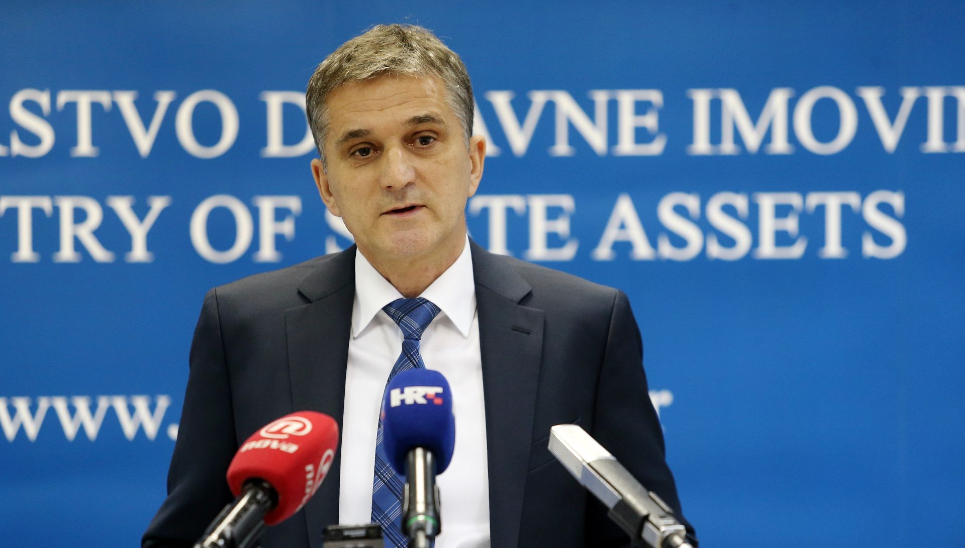 10.02.2017., Zagreb - Ministarstvo drzavne imovine, ministar Goran Maric izvijestio o prvim mjesecima rada novog ministarstva. 
Photo: Dalibor Urukalovic/PIXSELL