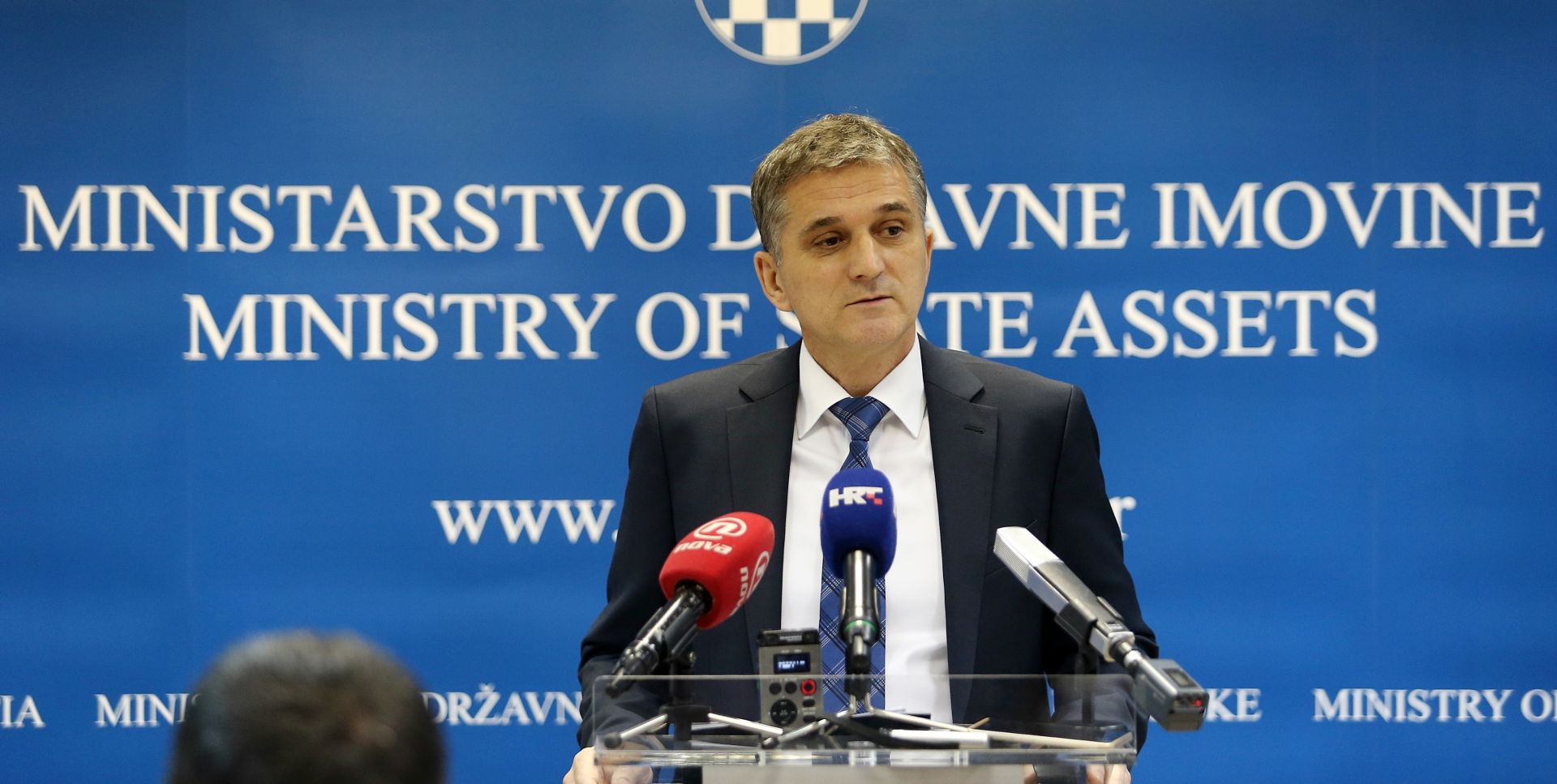 10.02.2017., Zagreb - Ministarstvo drzavne imovine, ministar Goran Maric izvijestio o prvim mjesecima rada novog ministarstva. 
Photo: Dalibor Urukalovic/PIXSELL