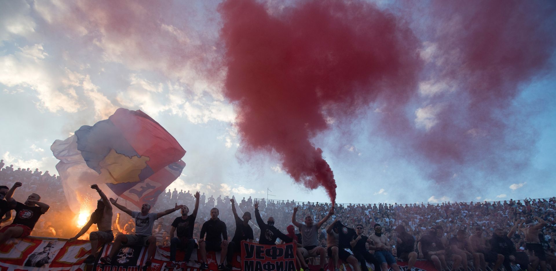 17.09.2016., stadion Partizana, Beograd, Srbija - 9. kolo Superlige, FK Partizan Beograd - FK Crvena zvezda. Navijaci. 
Photo: Srdjan Ilic/PIXSELL
