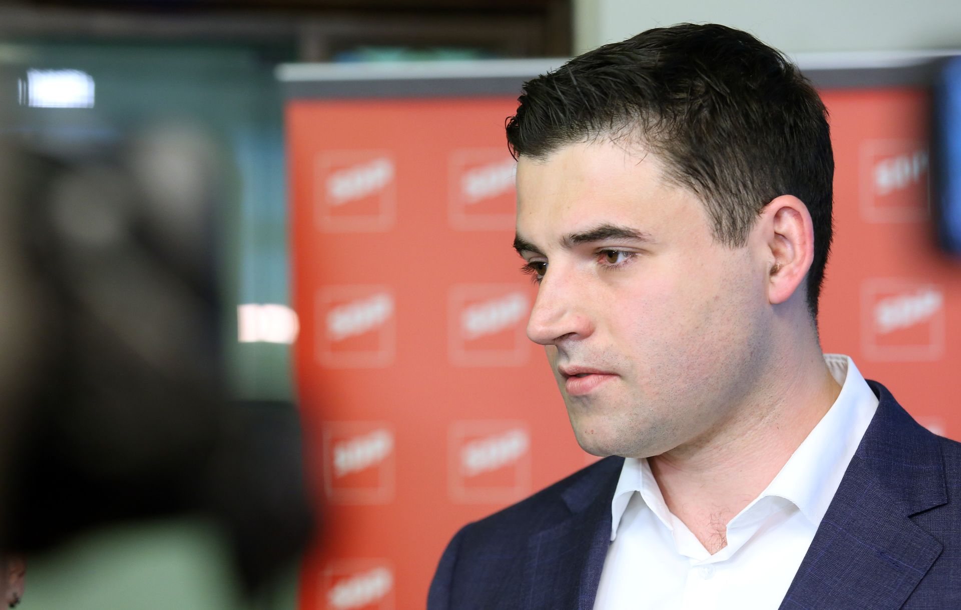 18.03.2017., Zagreb - Predsjednik SDP-a Davor Bernardicdao je izjavu medijima nakon izborne konvencije Foruma mladih SDP-a. Photo: Borna Filic/PIXSELL